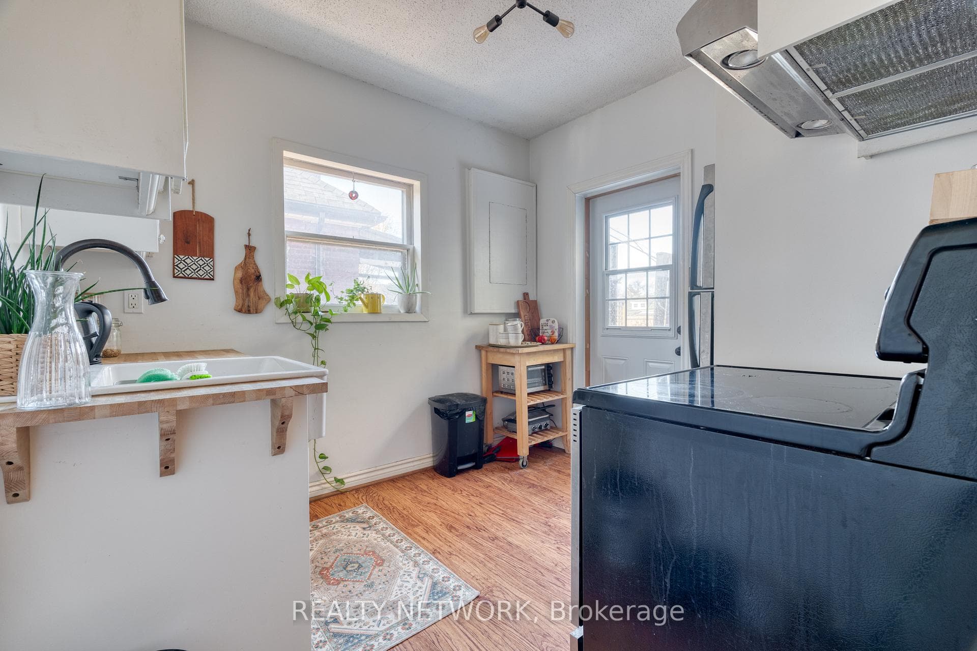 The backdoor leads to private second-floor deck.