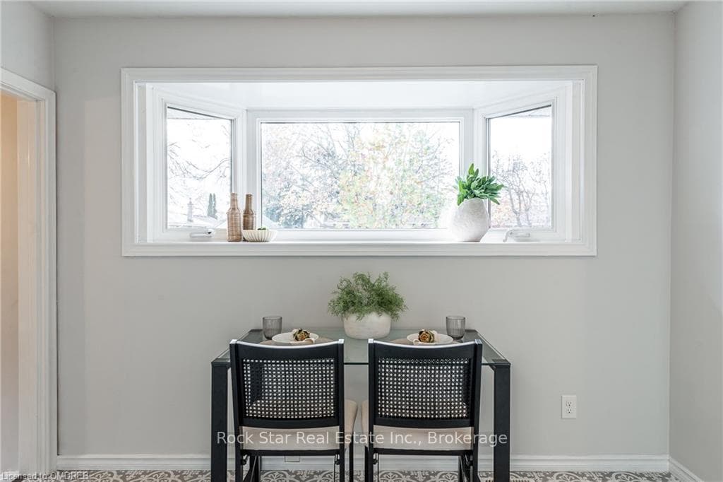 Dining area with a healthy amount of sunlight