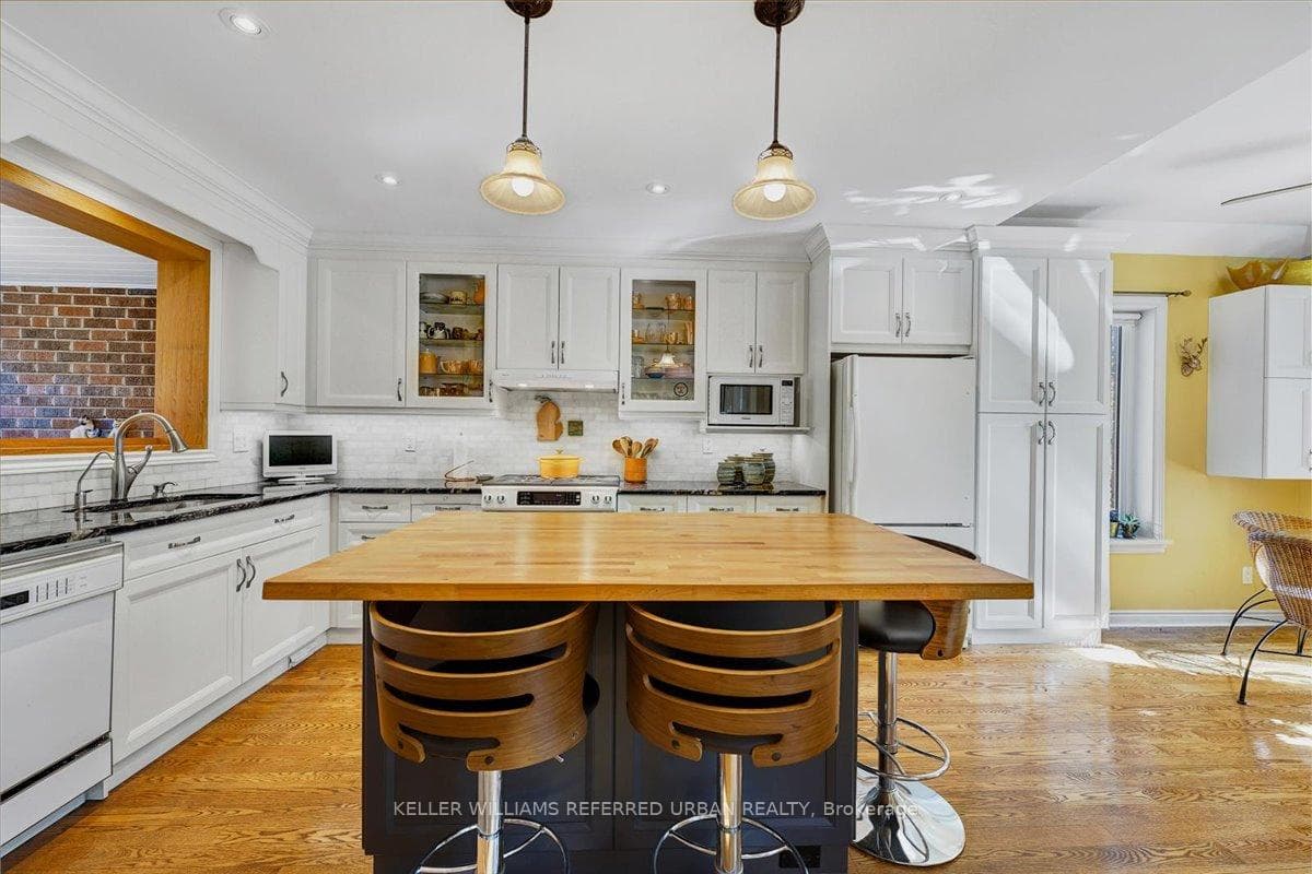 Renovated open concept kitchen