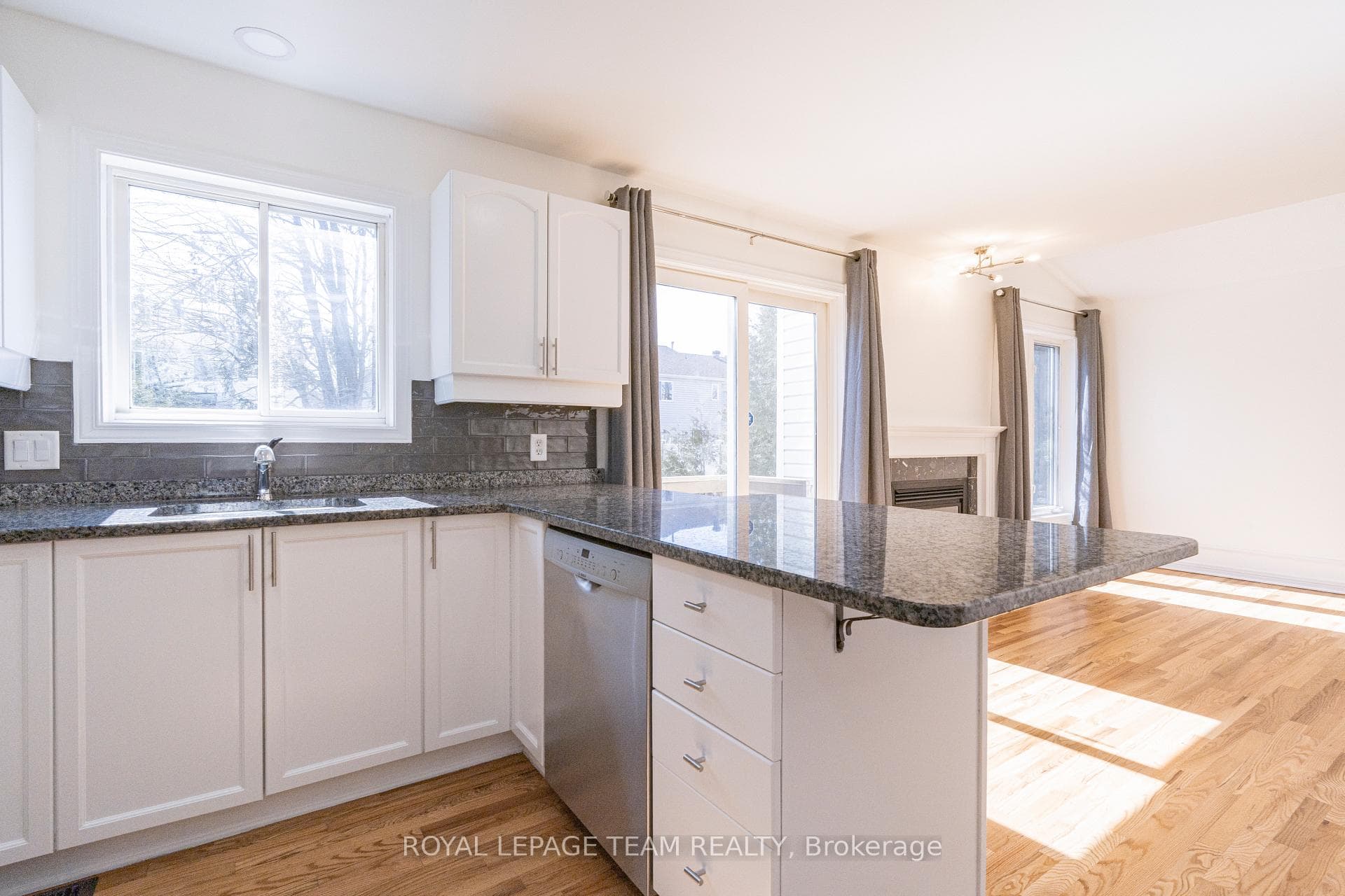 Granite kitchen countertop
