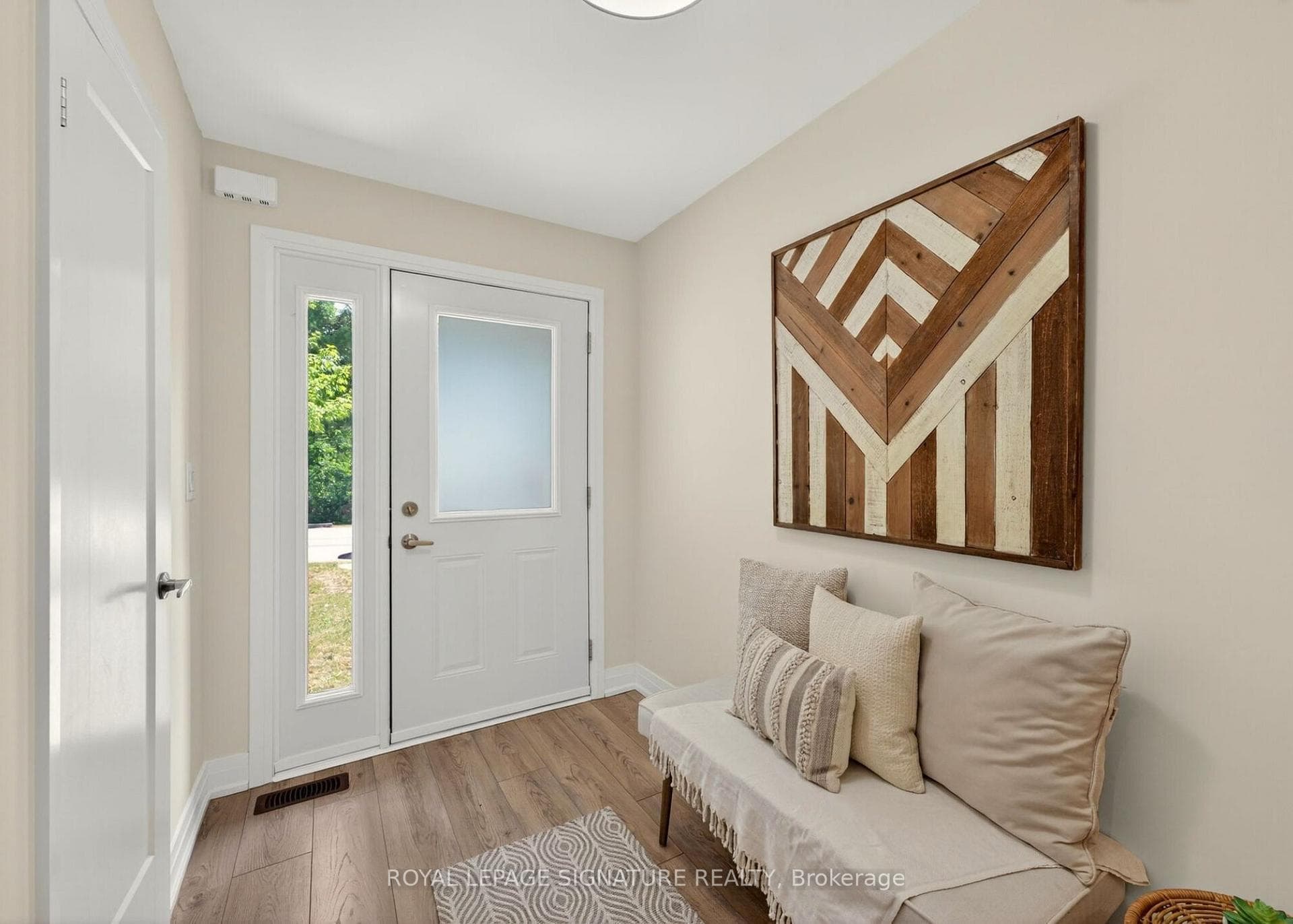 Front Door with Covered Porch