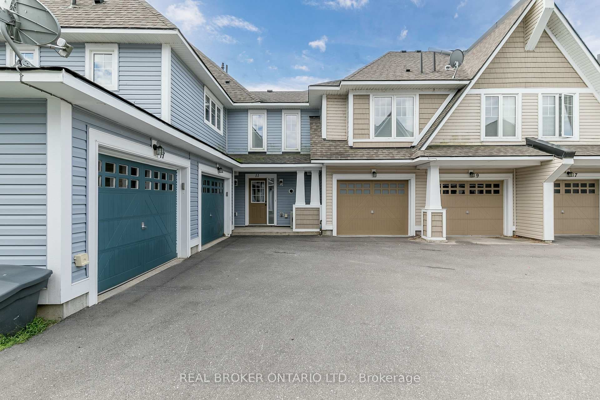 Back entrance and garage