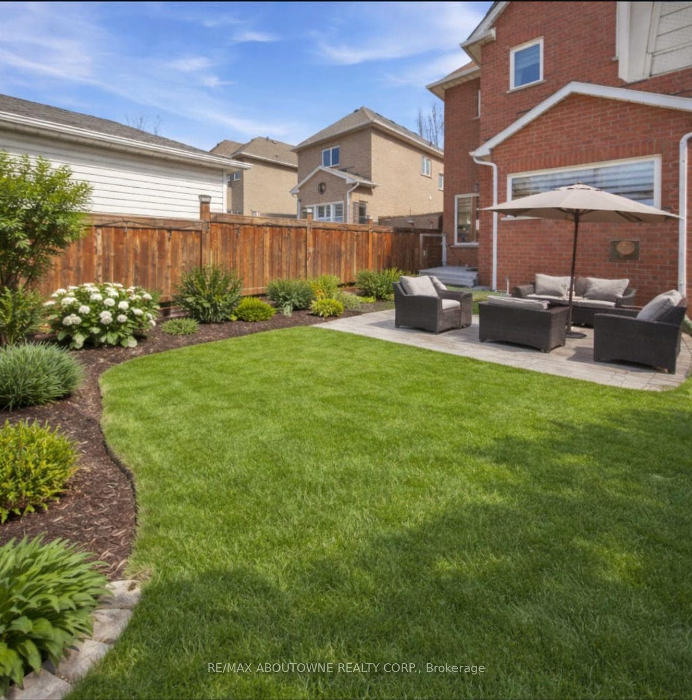 A.I. image of yard with different landscaping