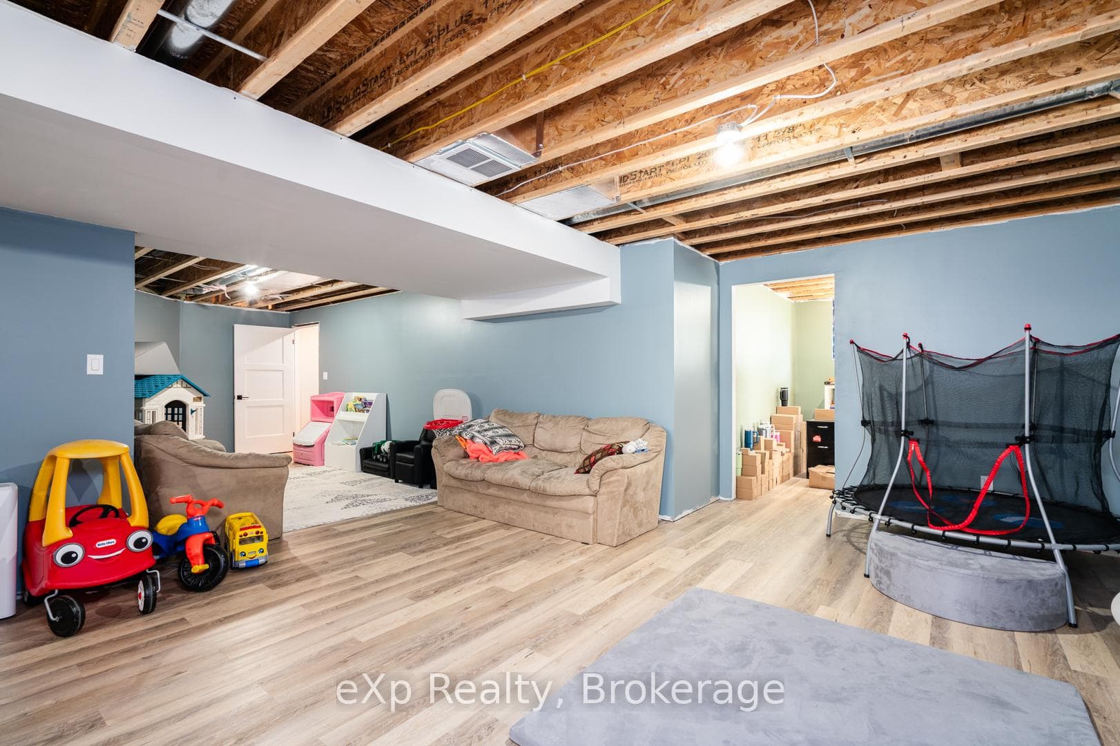 Partially Finished Basement.