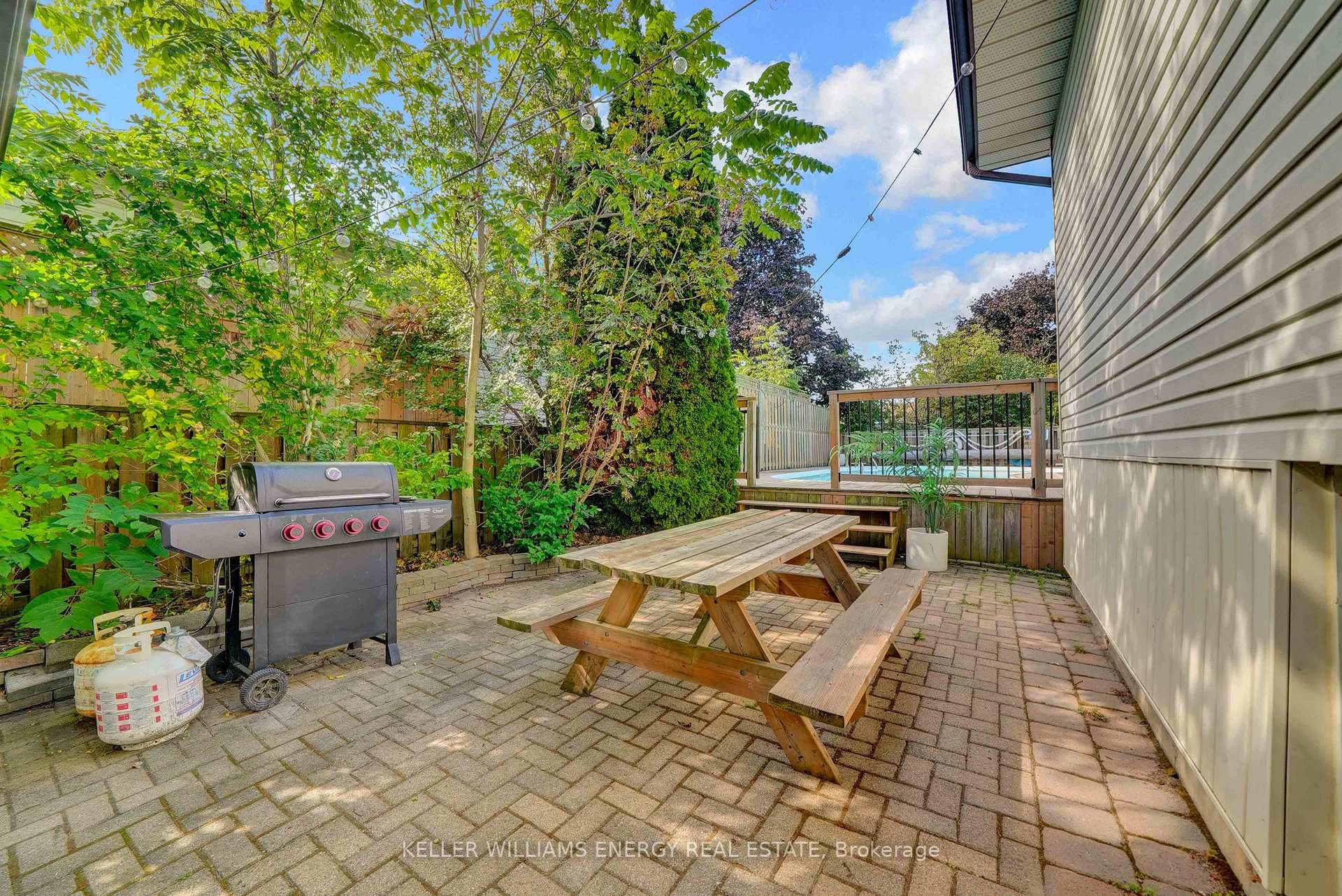 Outdoor patio area