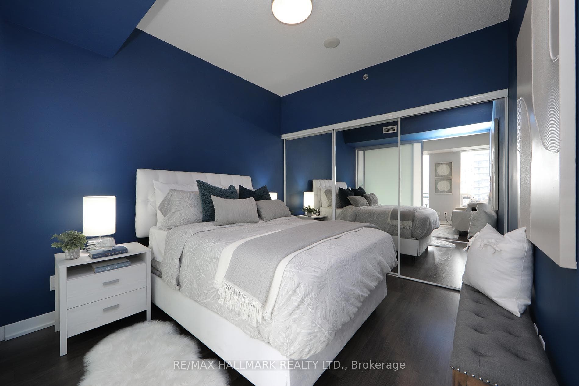 Bedroom with large closet