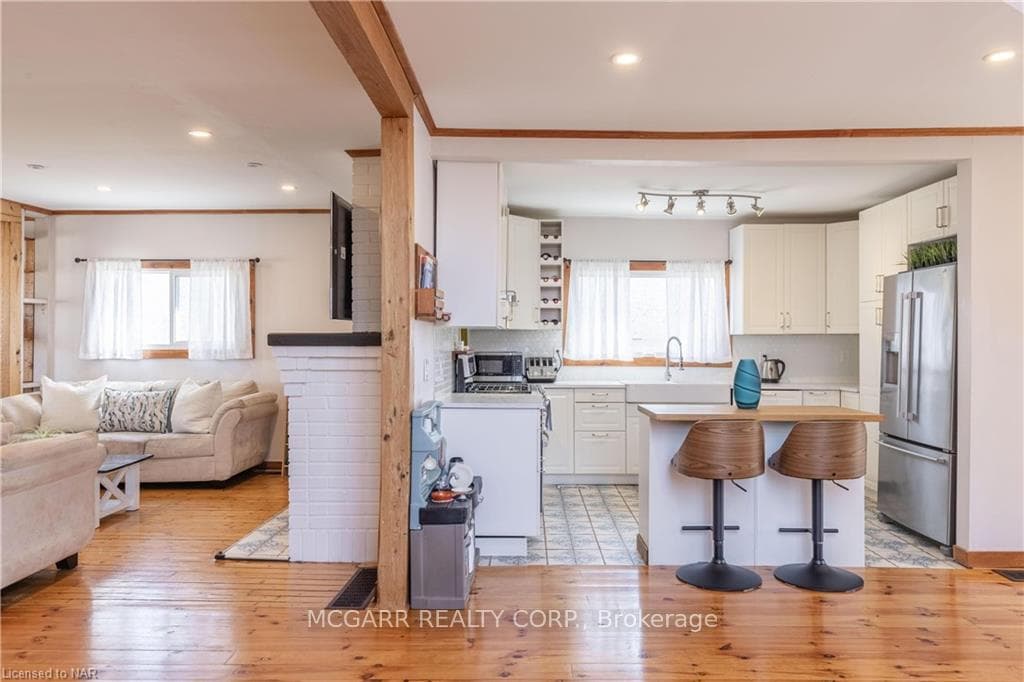 Beautiful wood beam accents