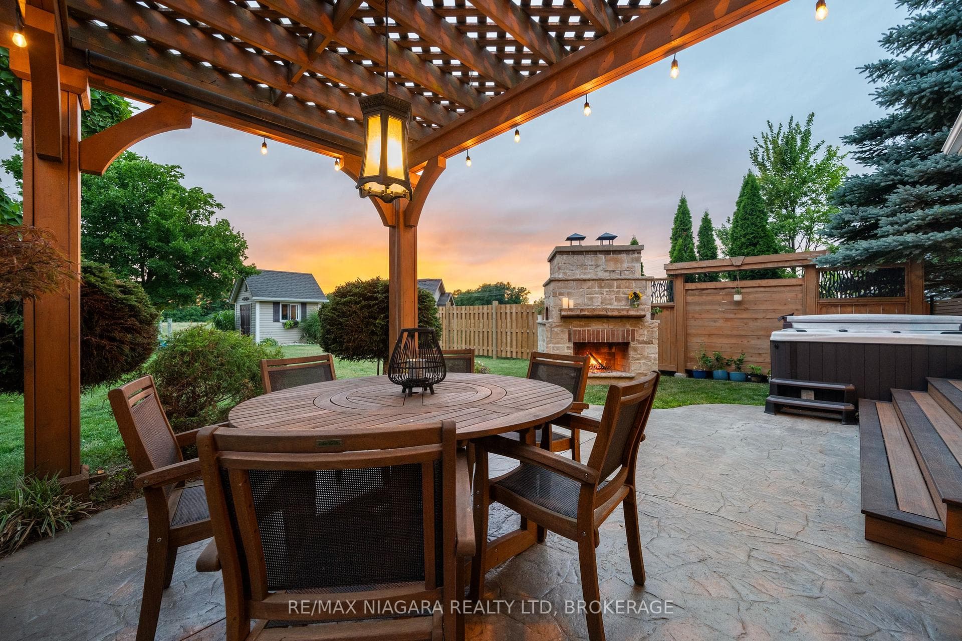 Beautiful sunset views from the back yard