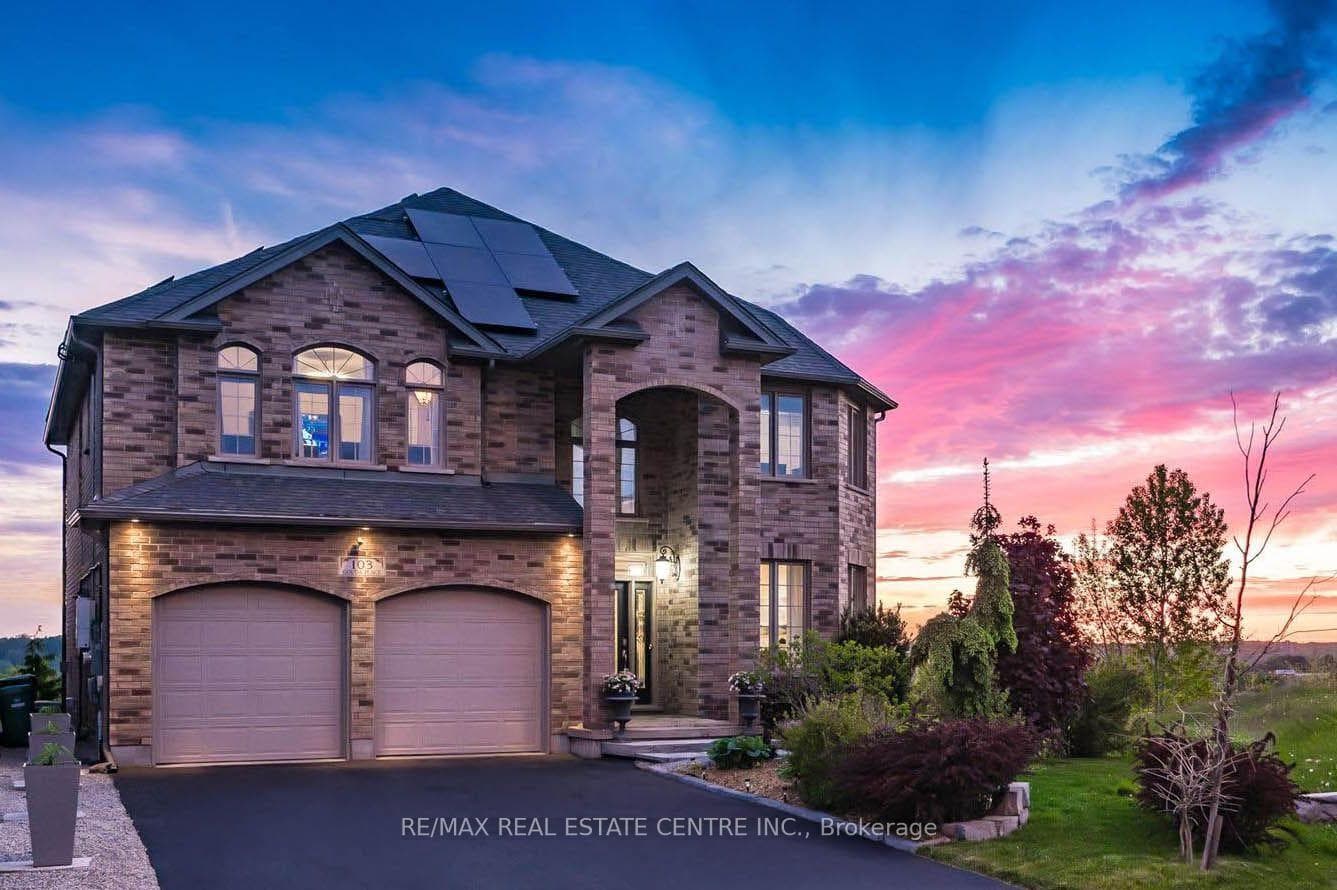 Front Elevation at Sunset