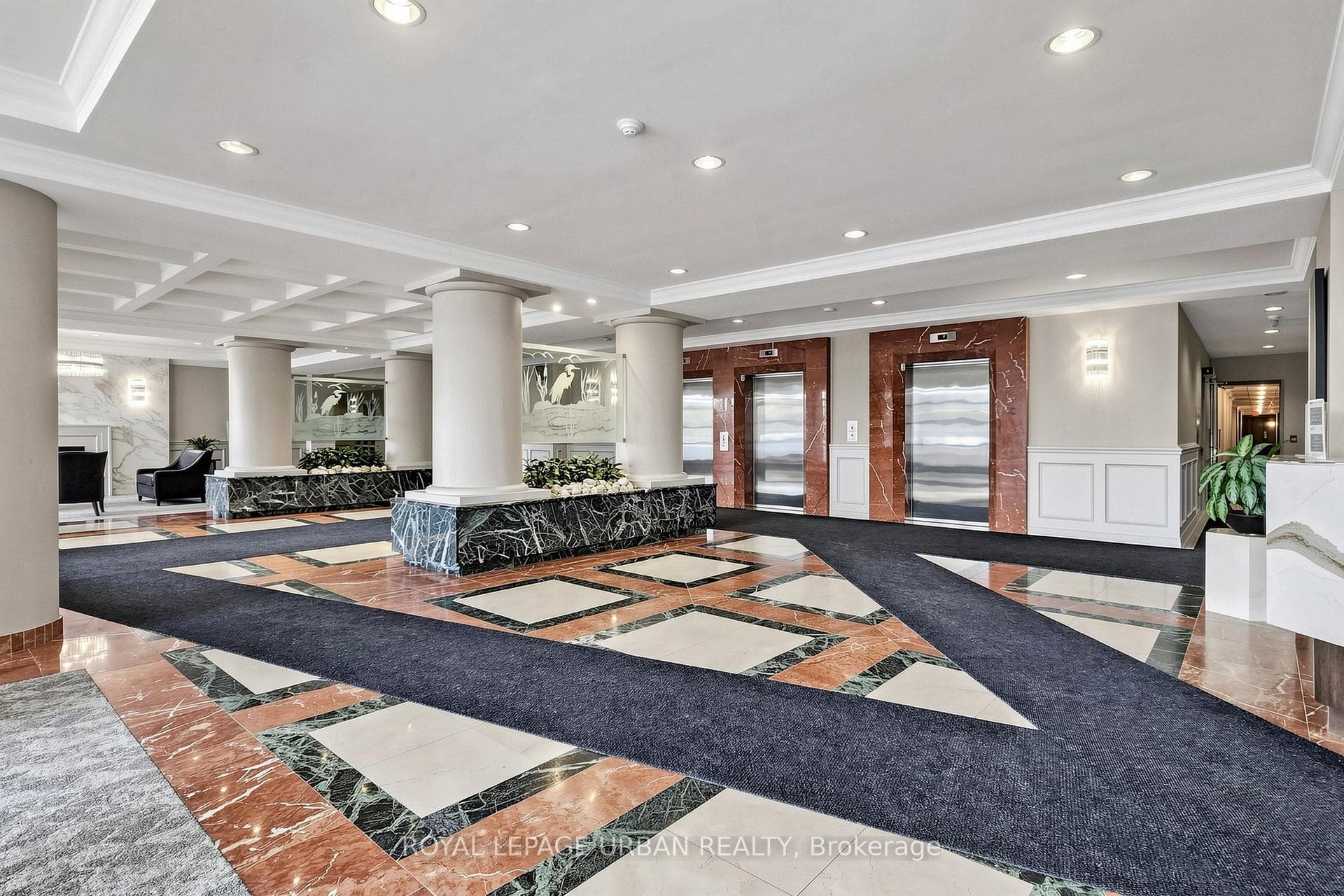 Grand Entrance into the building