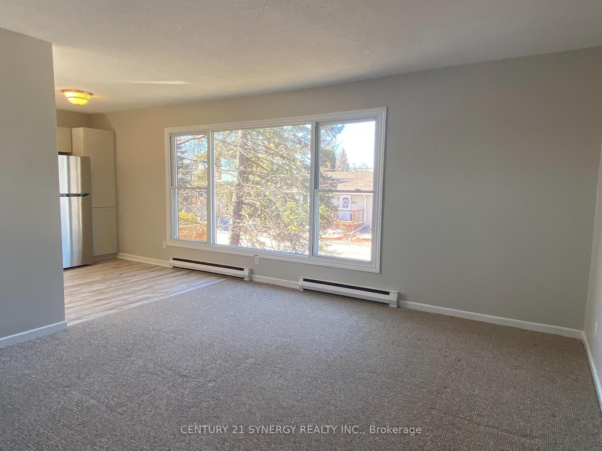 Open concept Living room, Dining/Kitchen area
