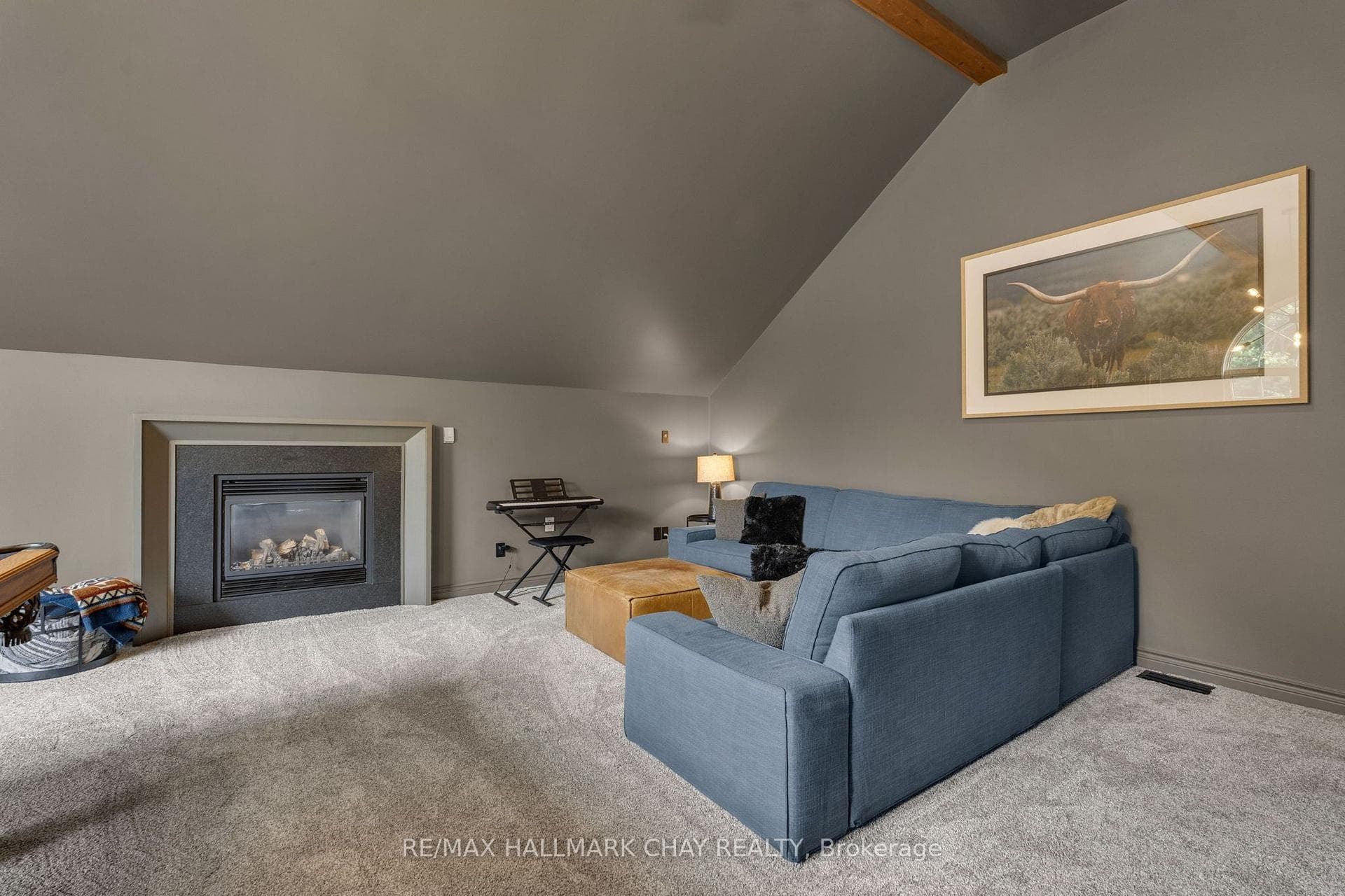 Cozy Family Gathering Space with Gas Fireplace