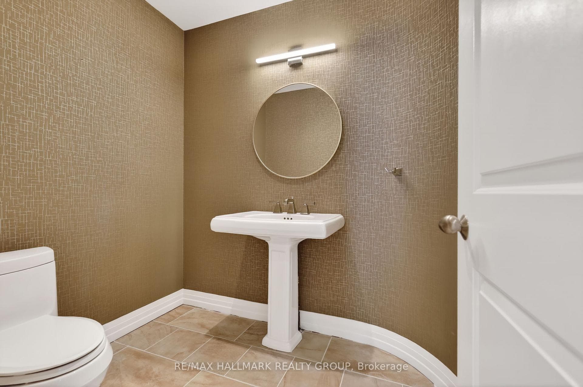Elegant main floor powder room