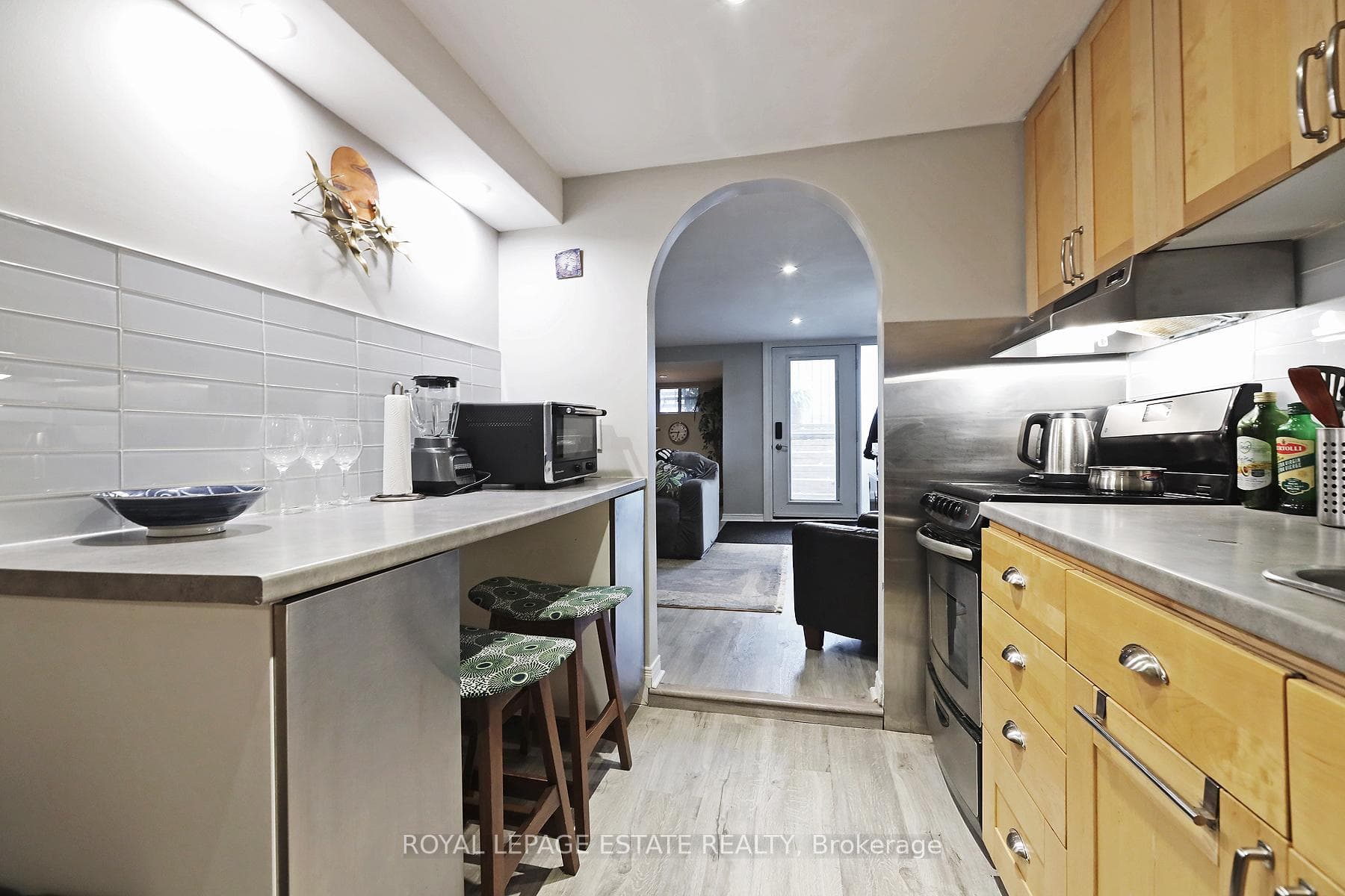 Eat-in kitchen complete with breakfast bar