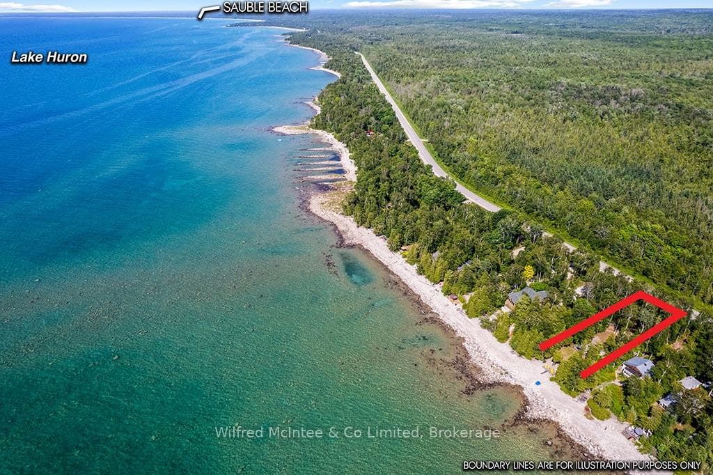 Aerial views of Lake Huron