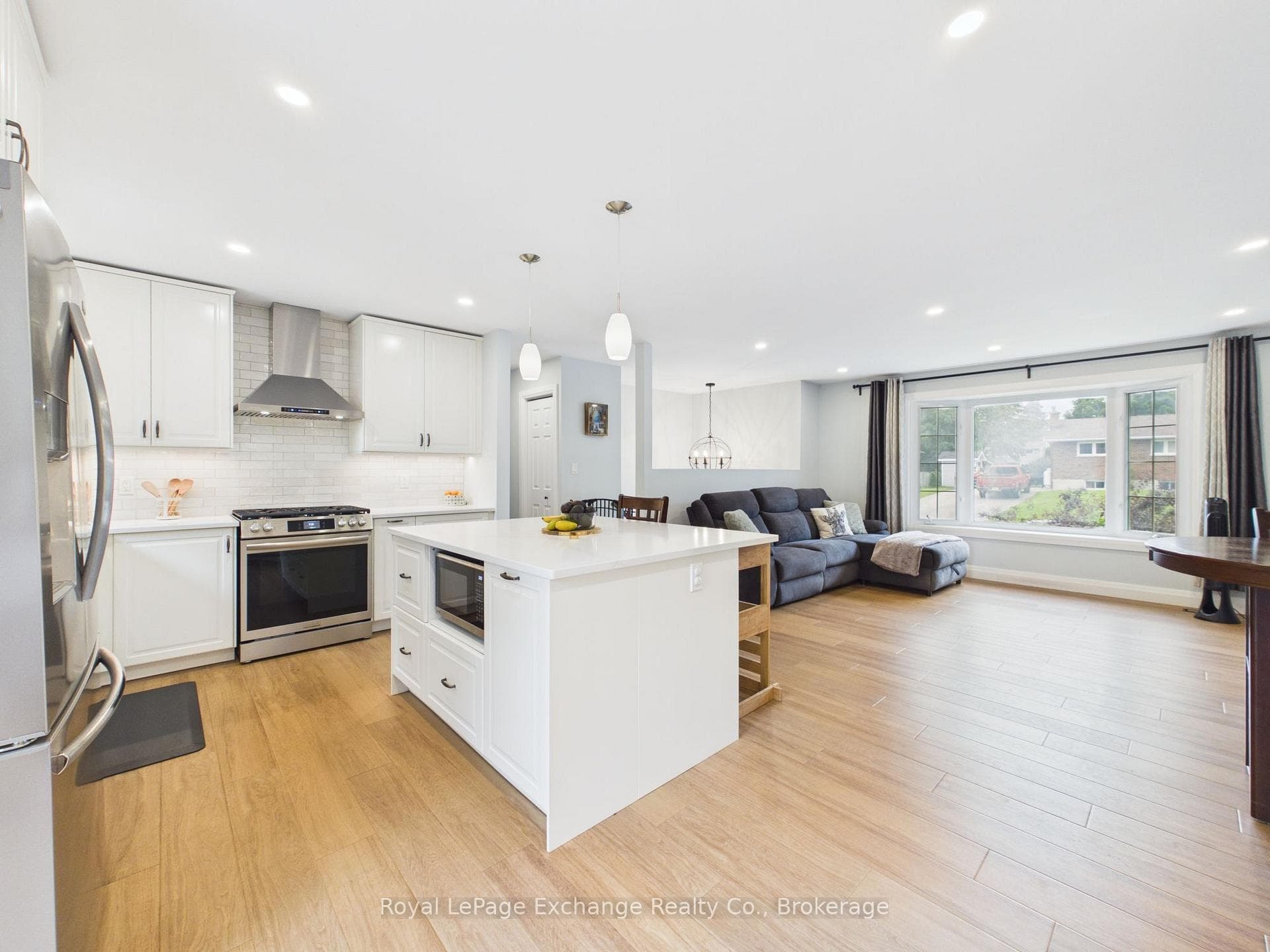 Open concept layout