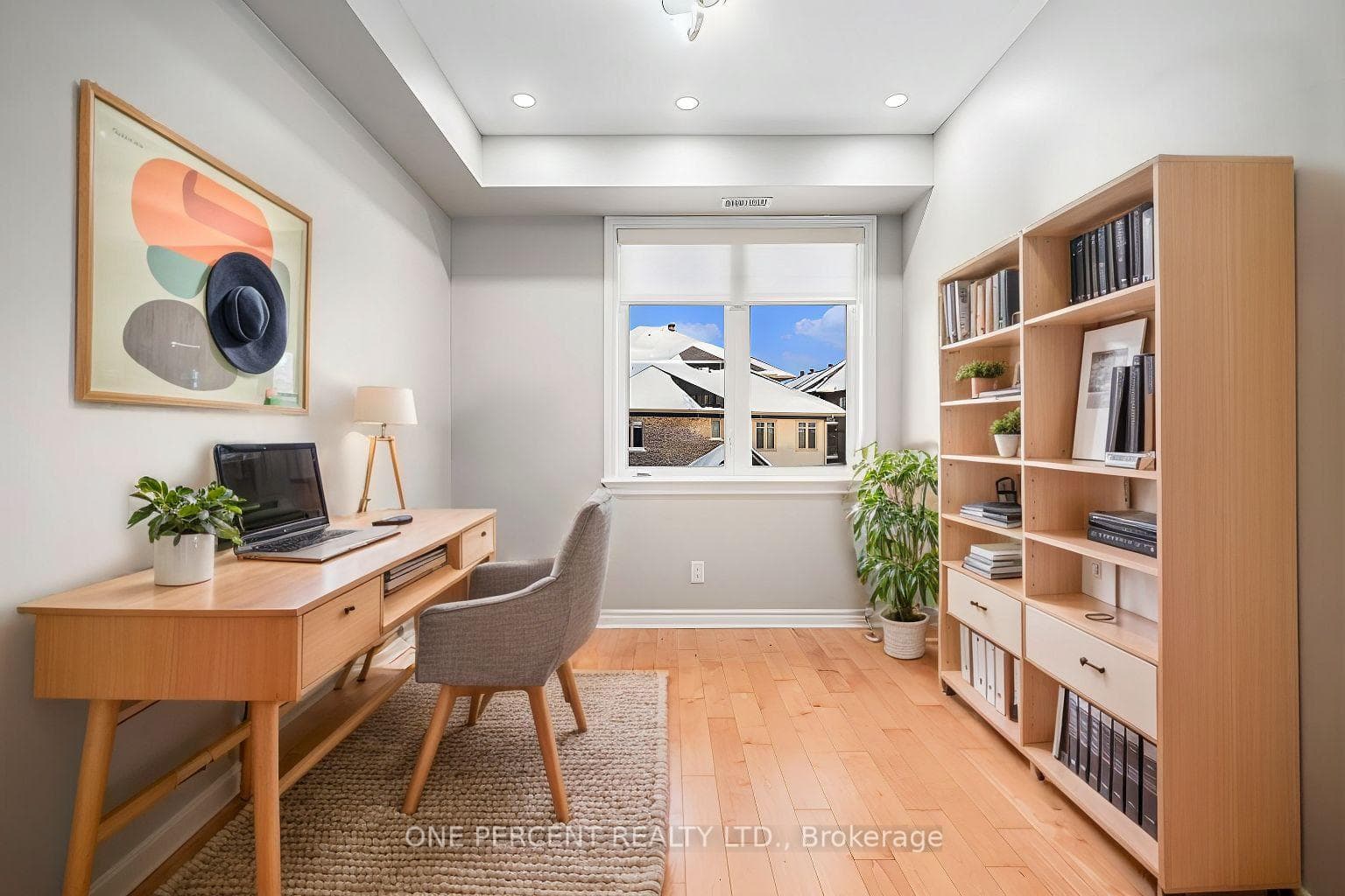 Digitally enhanced den or dining room