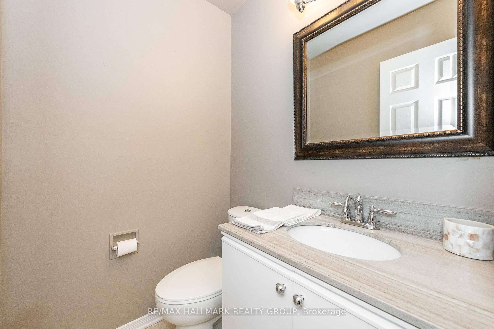 Main level powder room