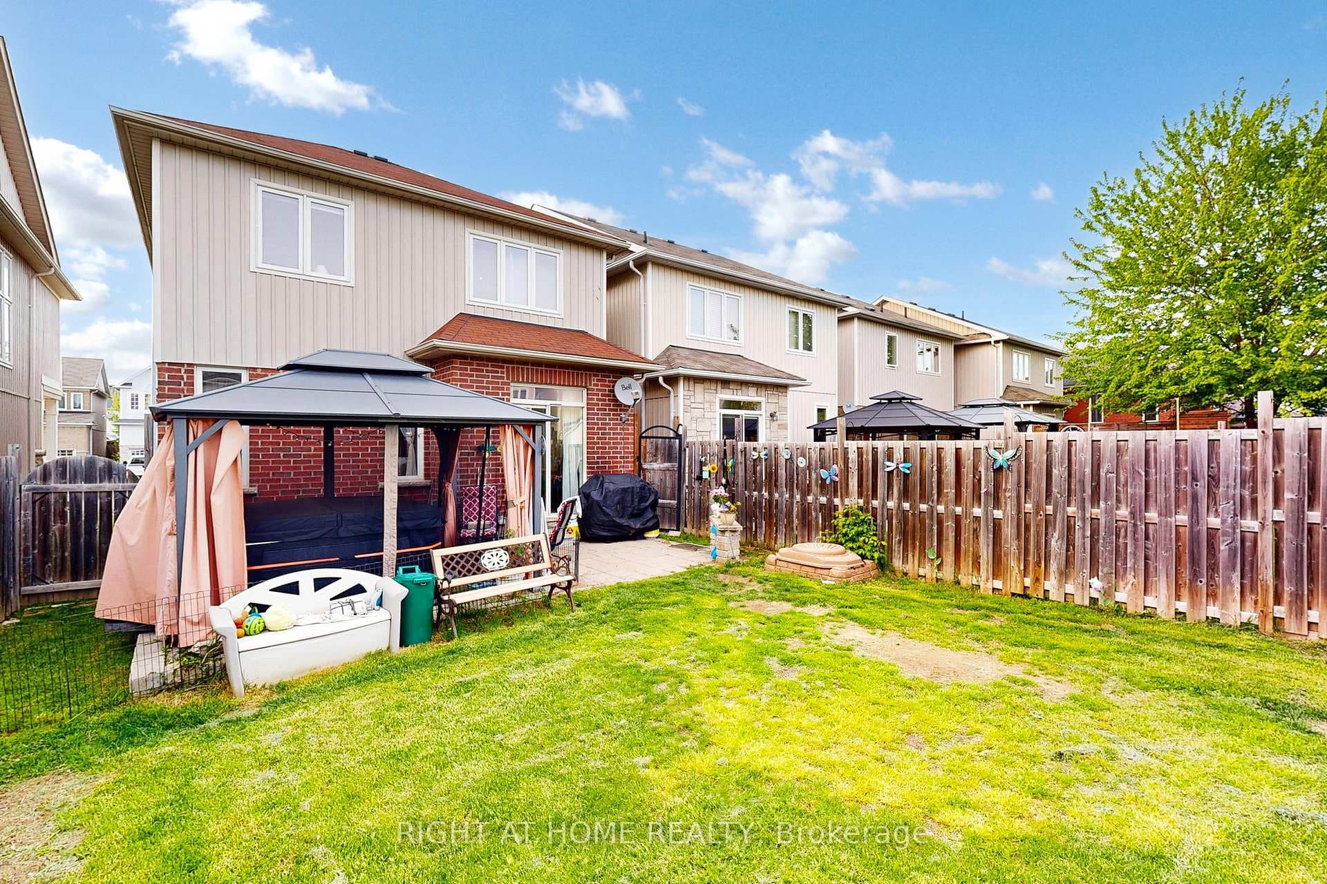 Generous sized fenced backyard