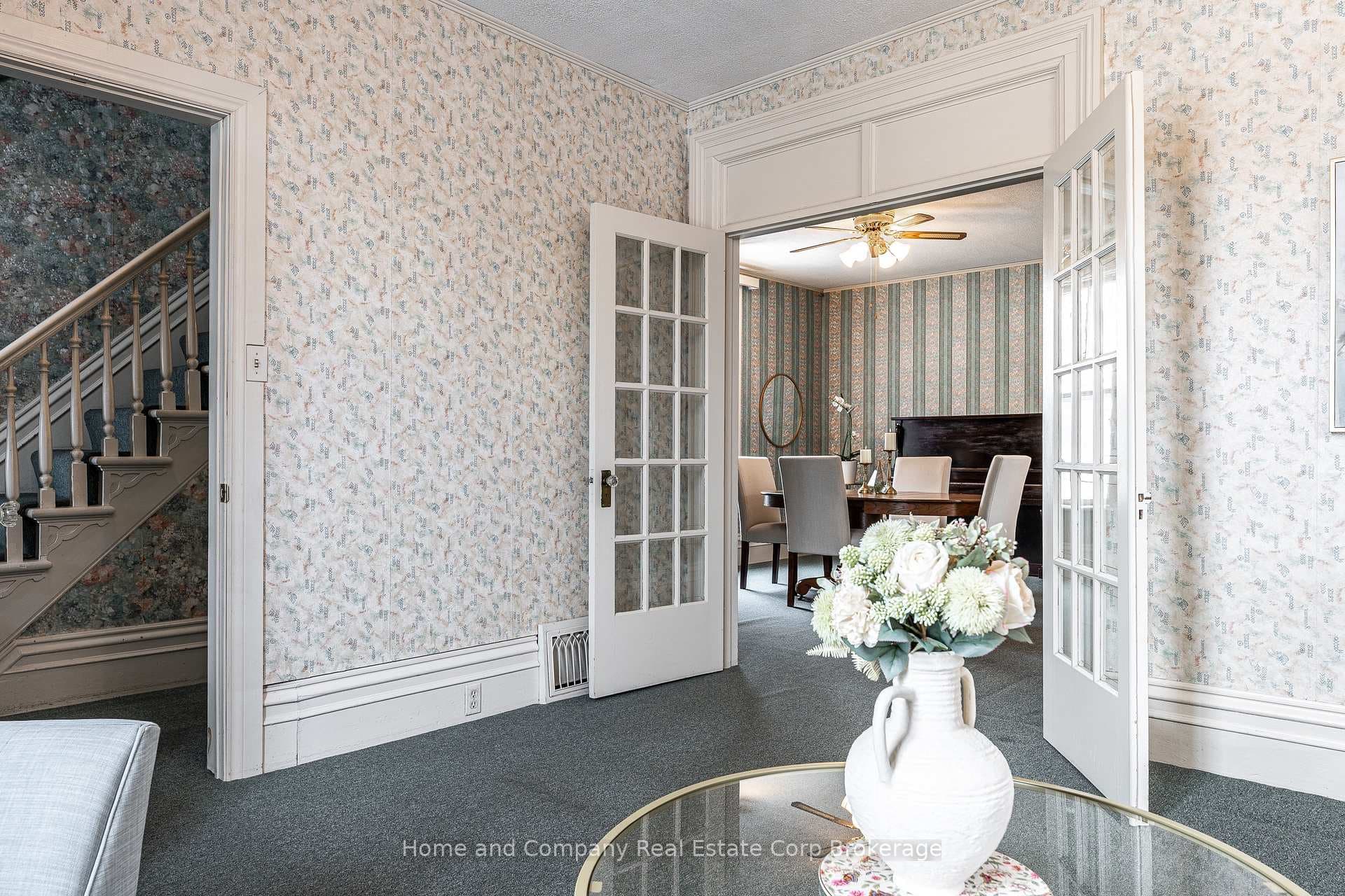 French Doors to the Dining Room