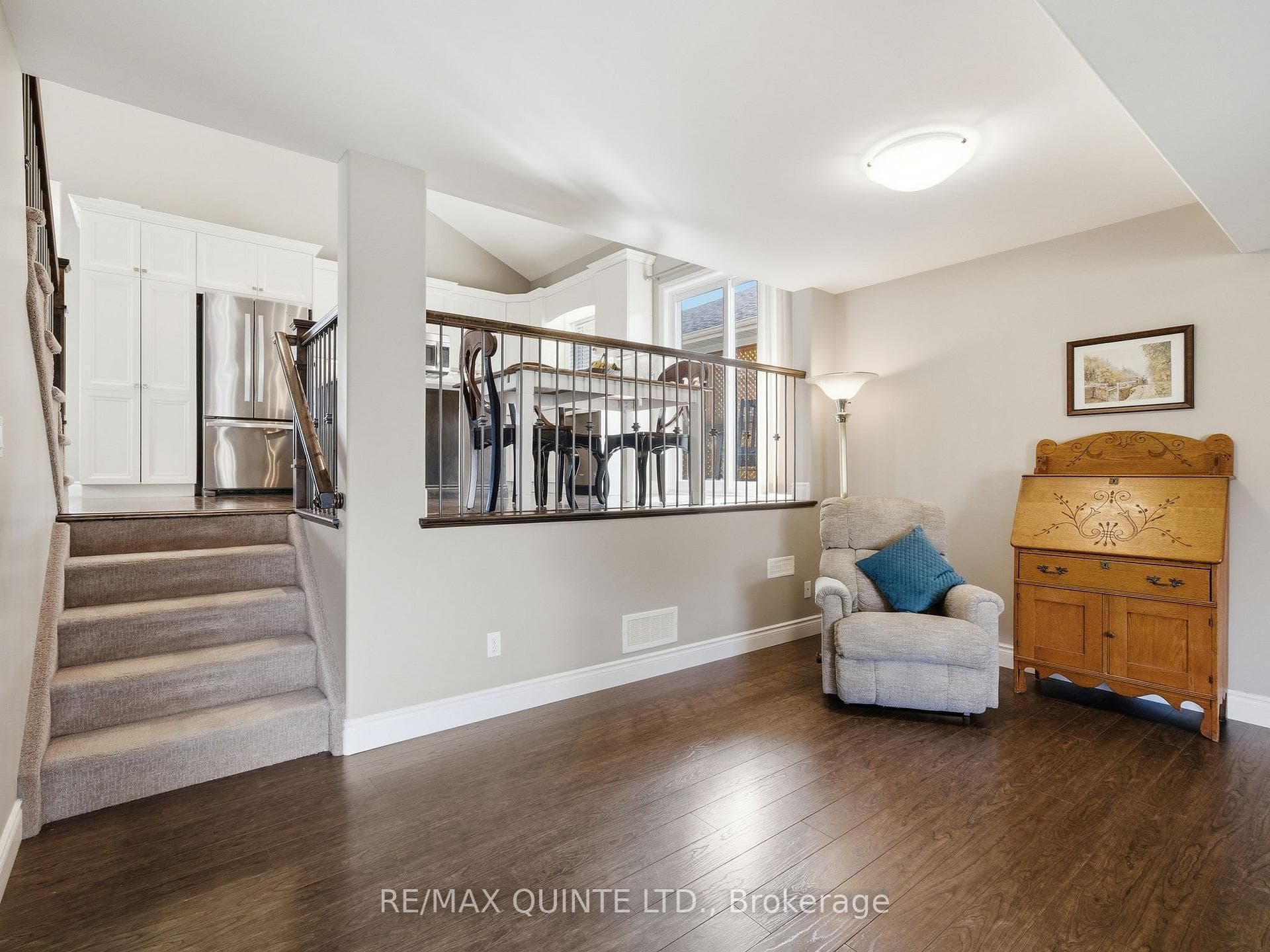 Lower level family room and entertaining space.
