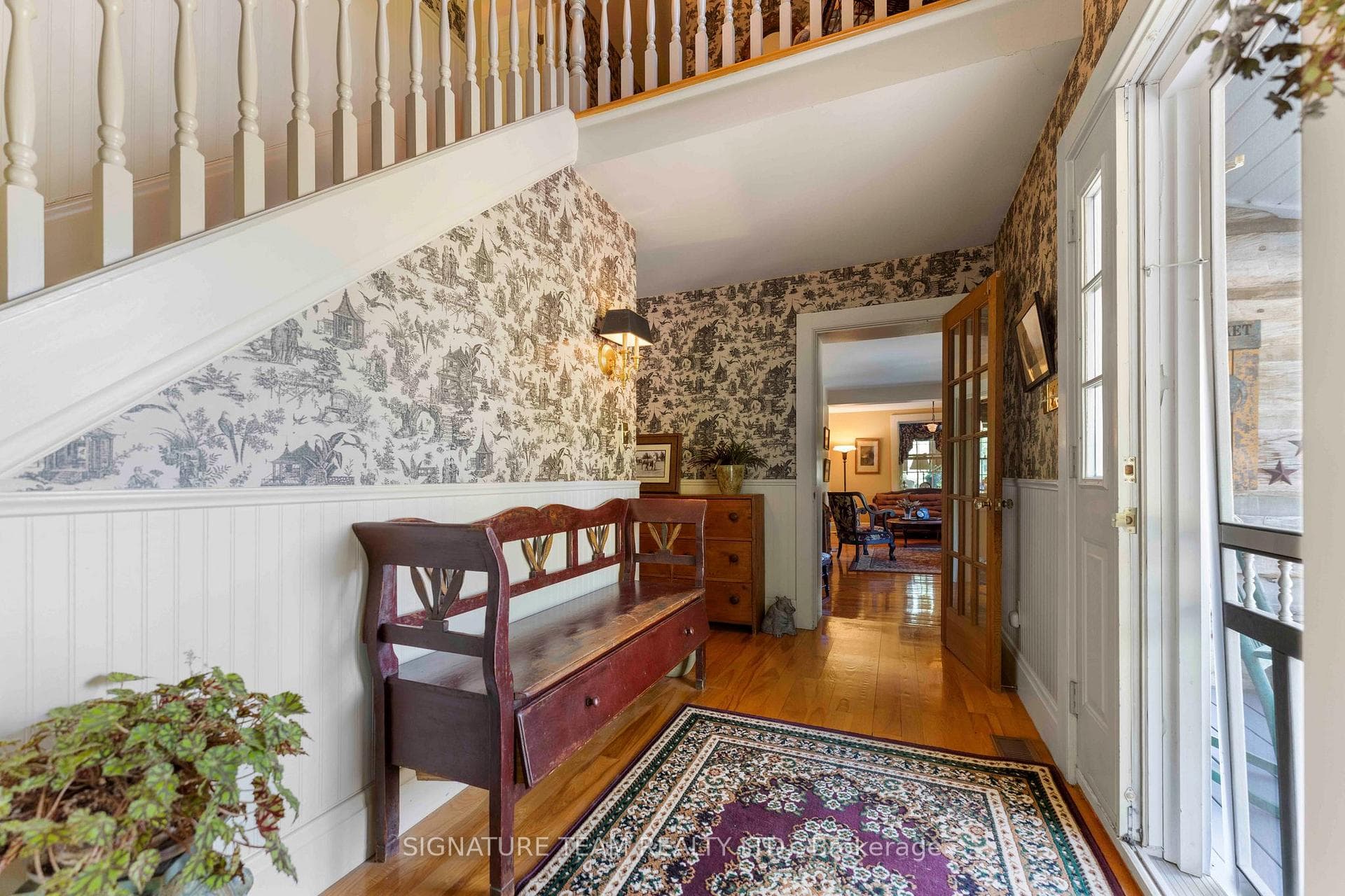 Stairs to second floor