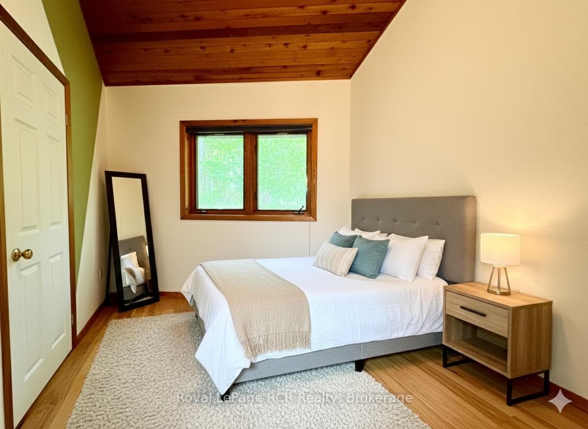 Virtually staged room.