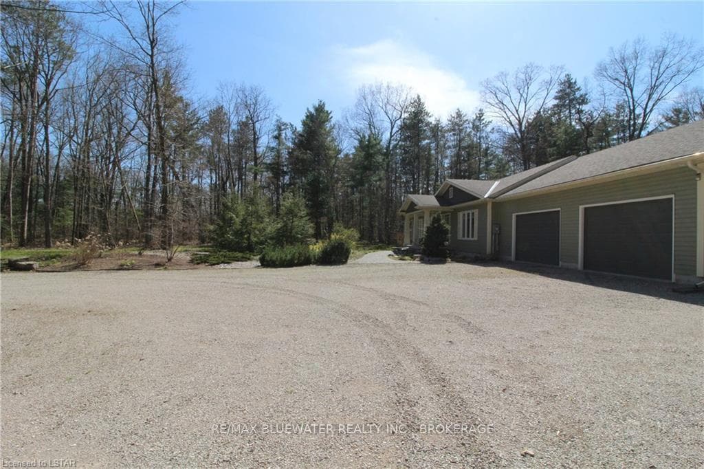 Driveway is gravel