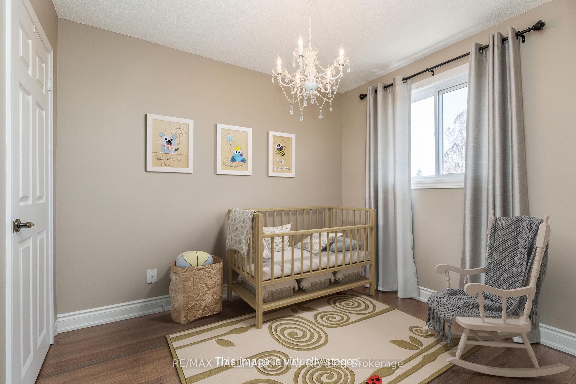 Second bedroom - virtually staged 2 show potential