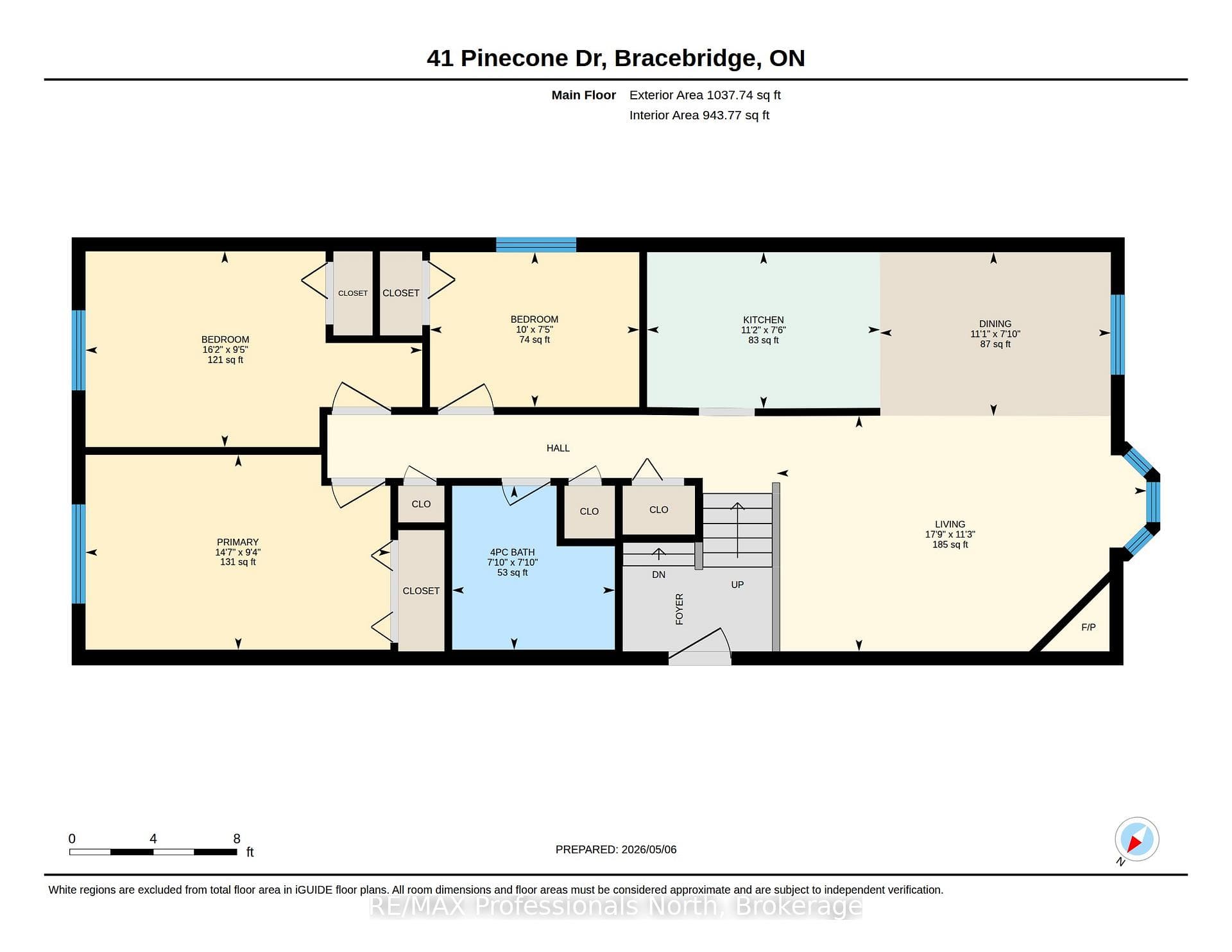 Main level floor plan