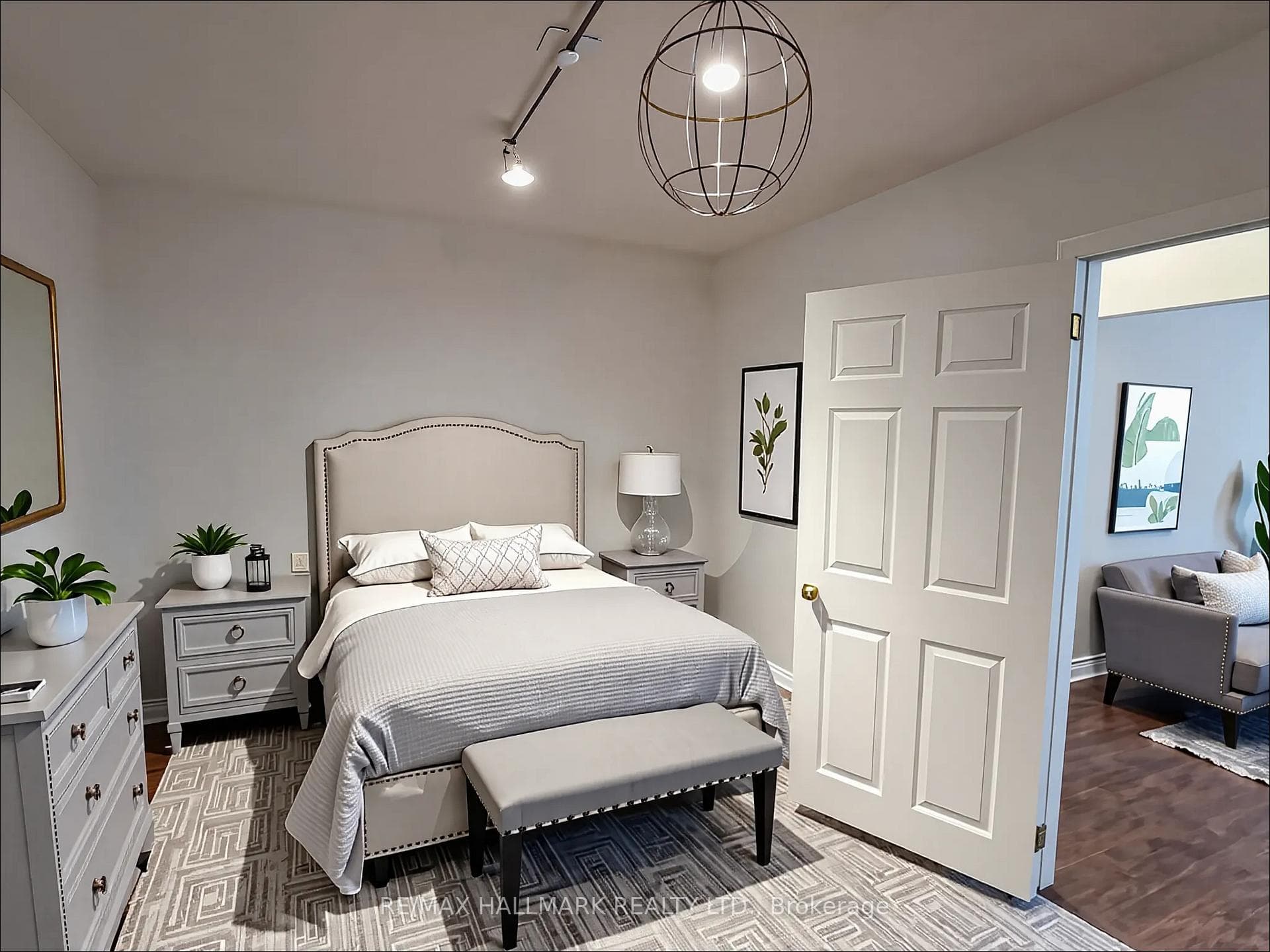 Bedroom Virtually Staged, Another View