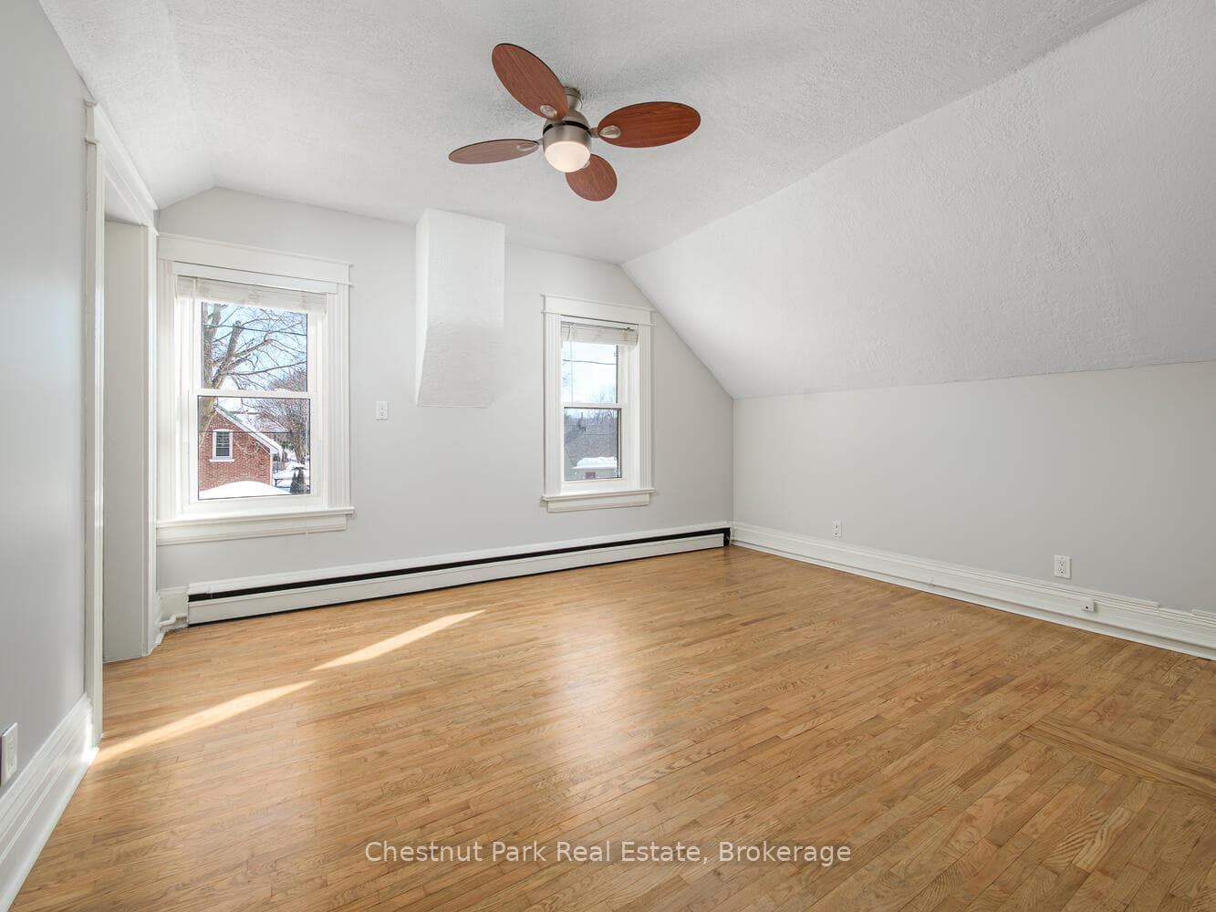 Re-finished hardwood floors