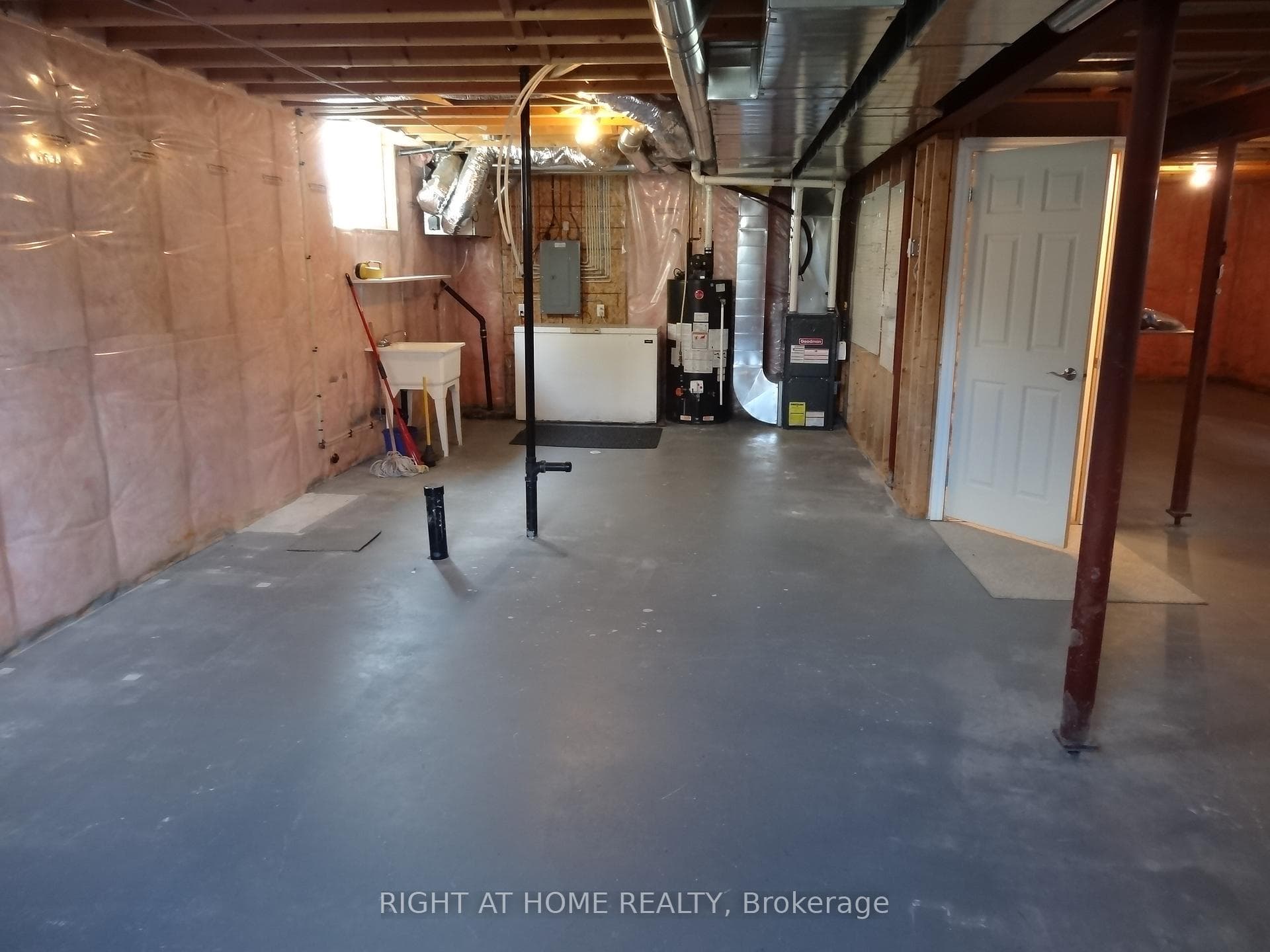 Furnace, HWT, Laundry Tub, Freezer, Large window