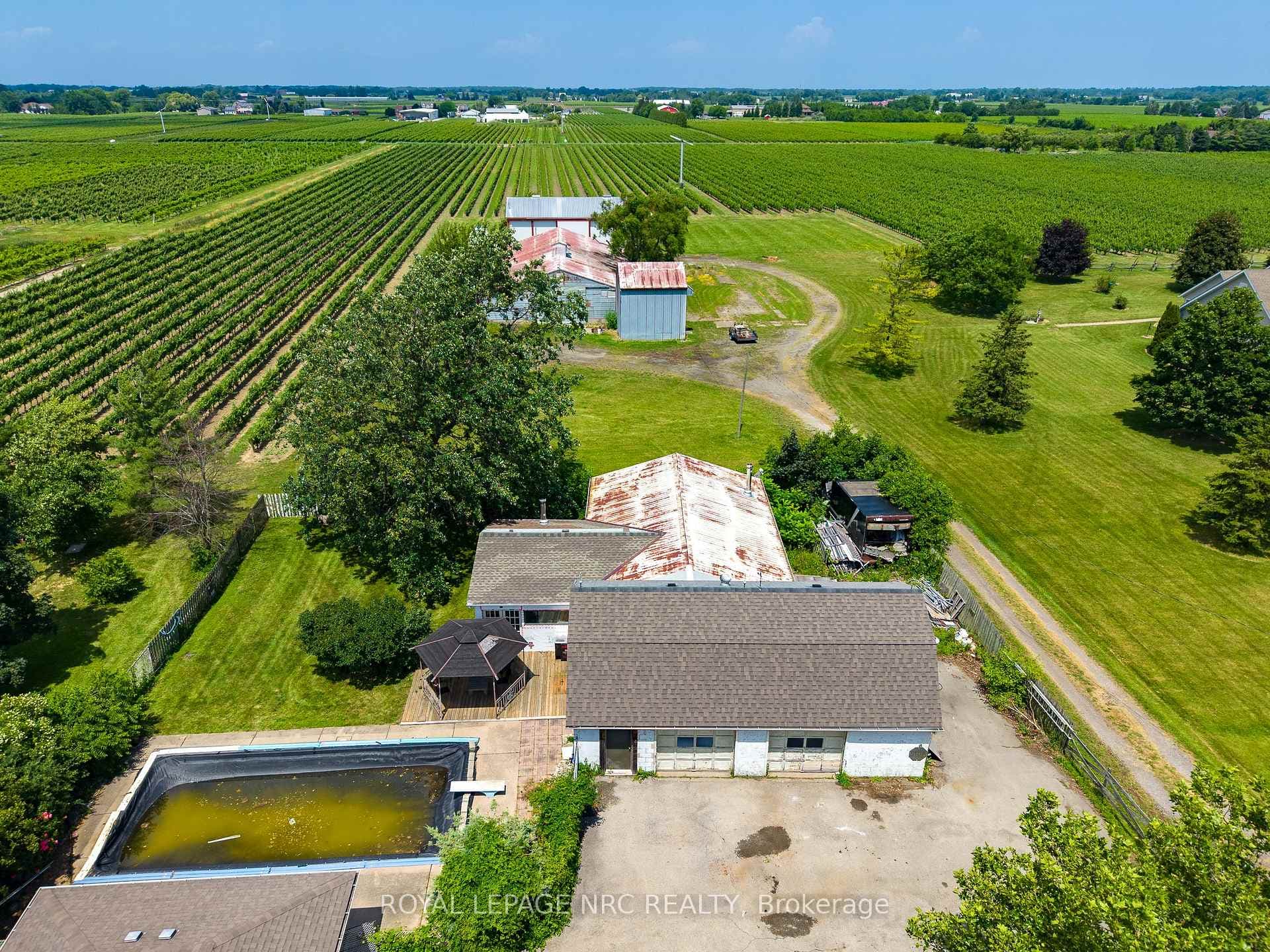 Bird's-eye view of the whole property