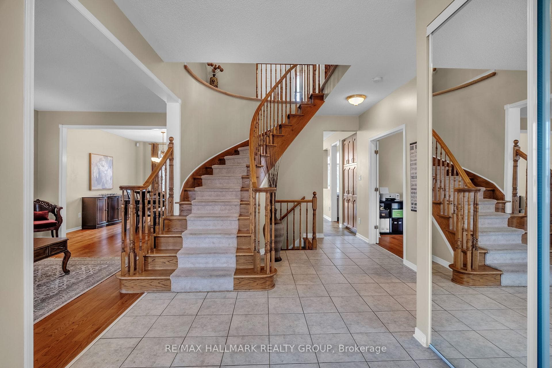 Beautiful hardwood staircase