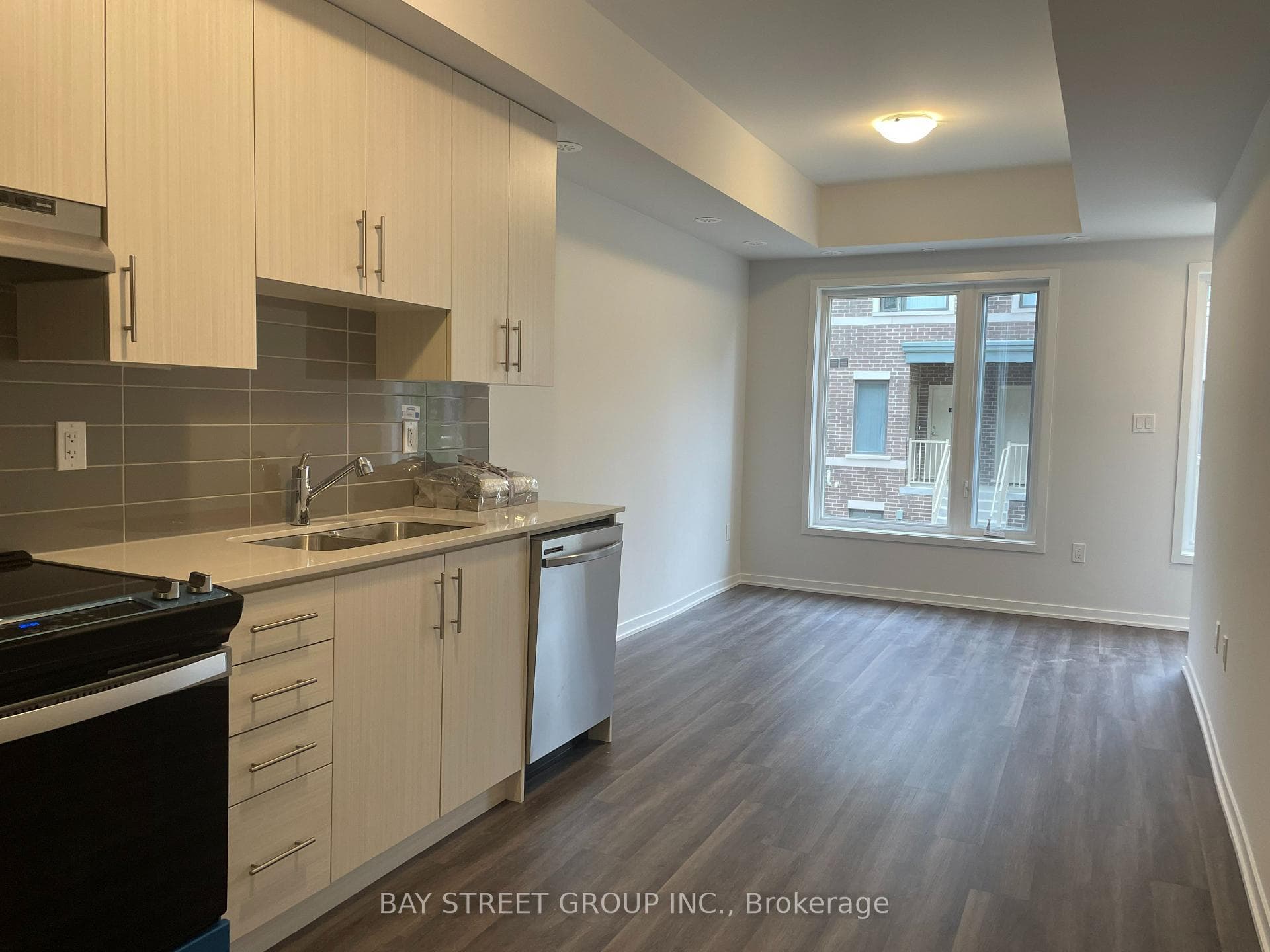 living room and kitchen