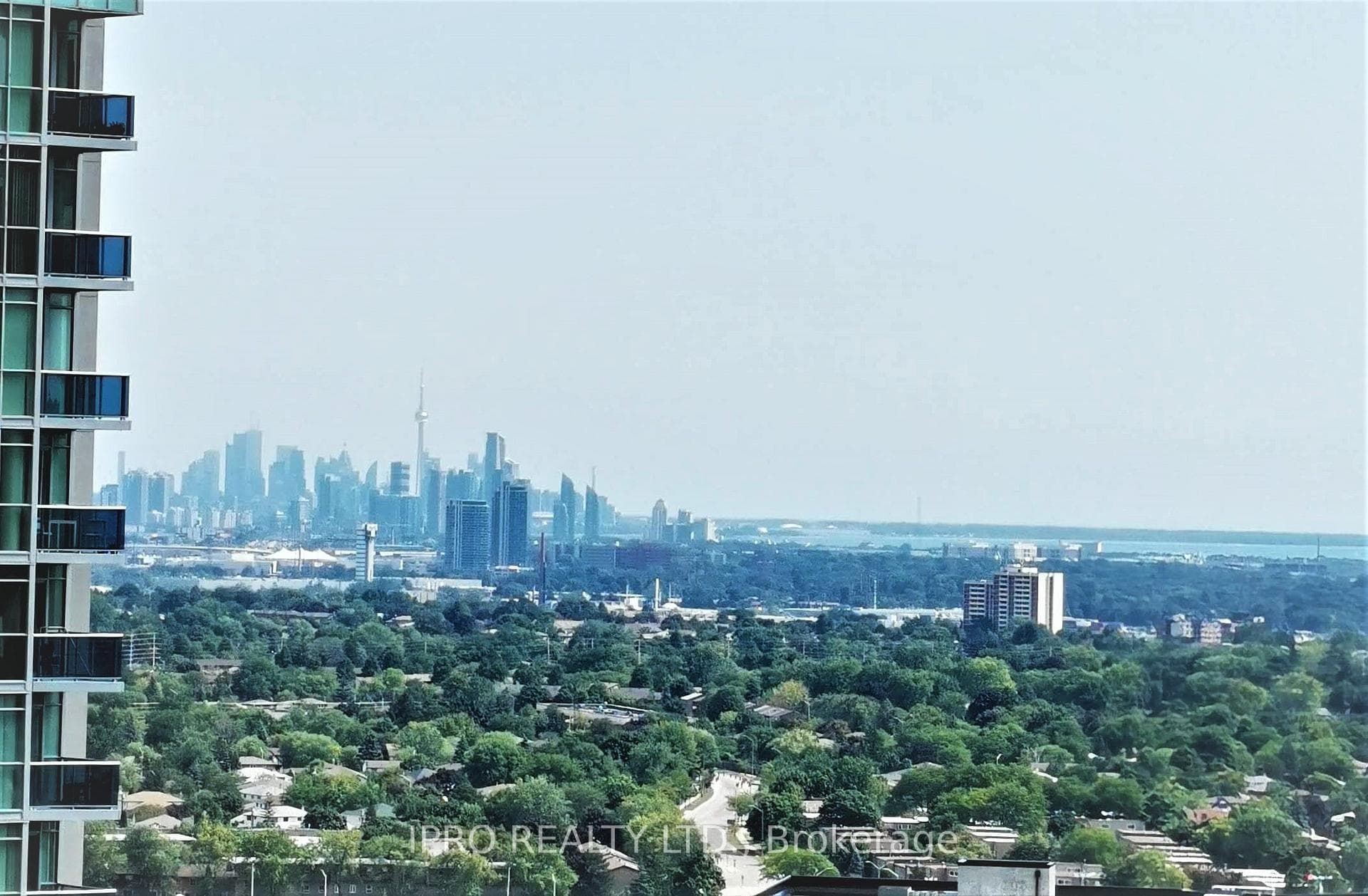 View (SE) of Toronto Skyline from Suite Balcony