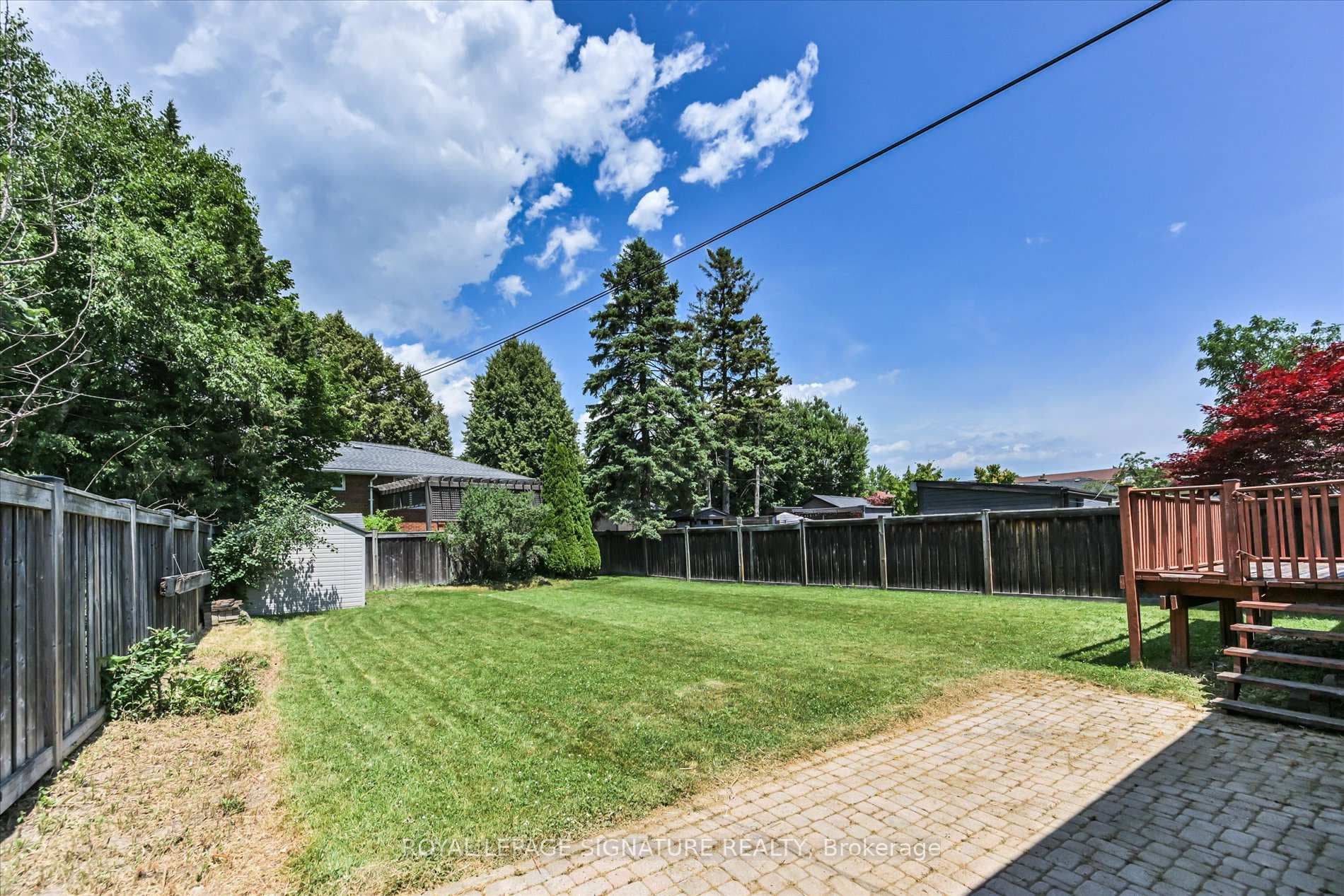 Rear patio & yard