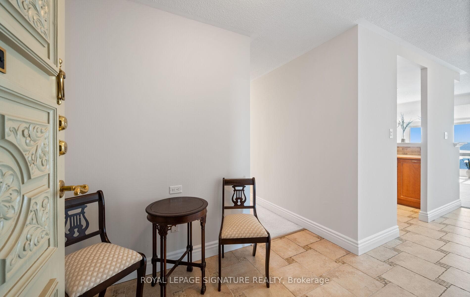 Entrance with large closet.
