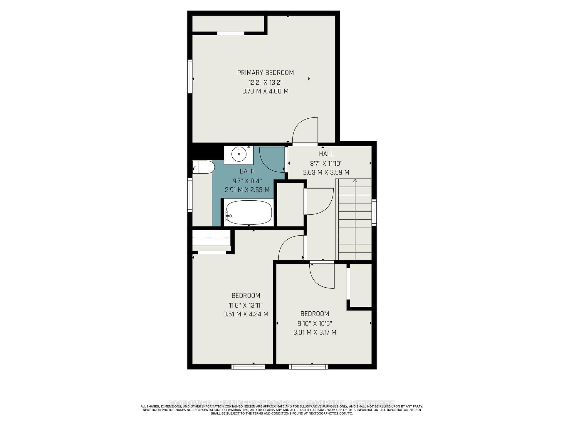 Unit 1 (Main House) - 2nd floor plan