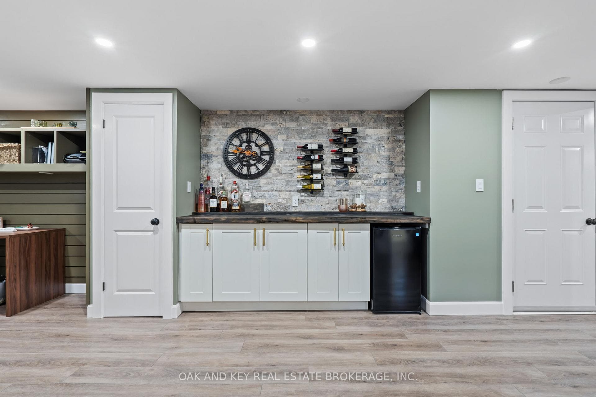 Open family room, bar & office