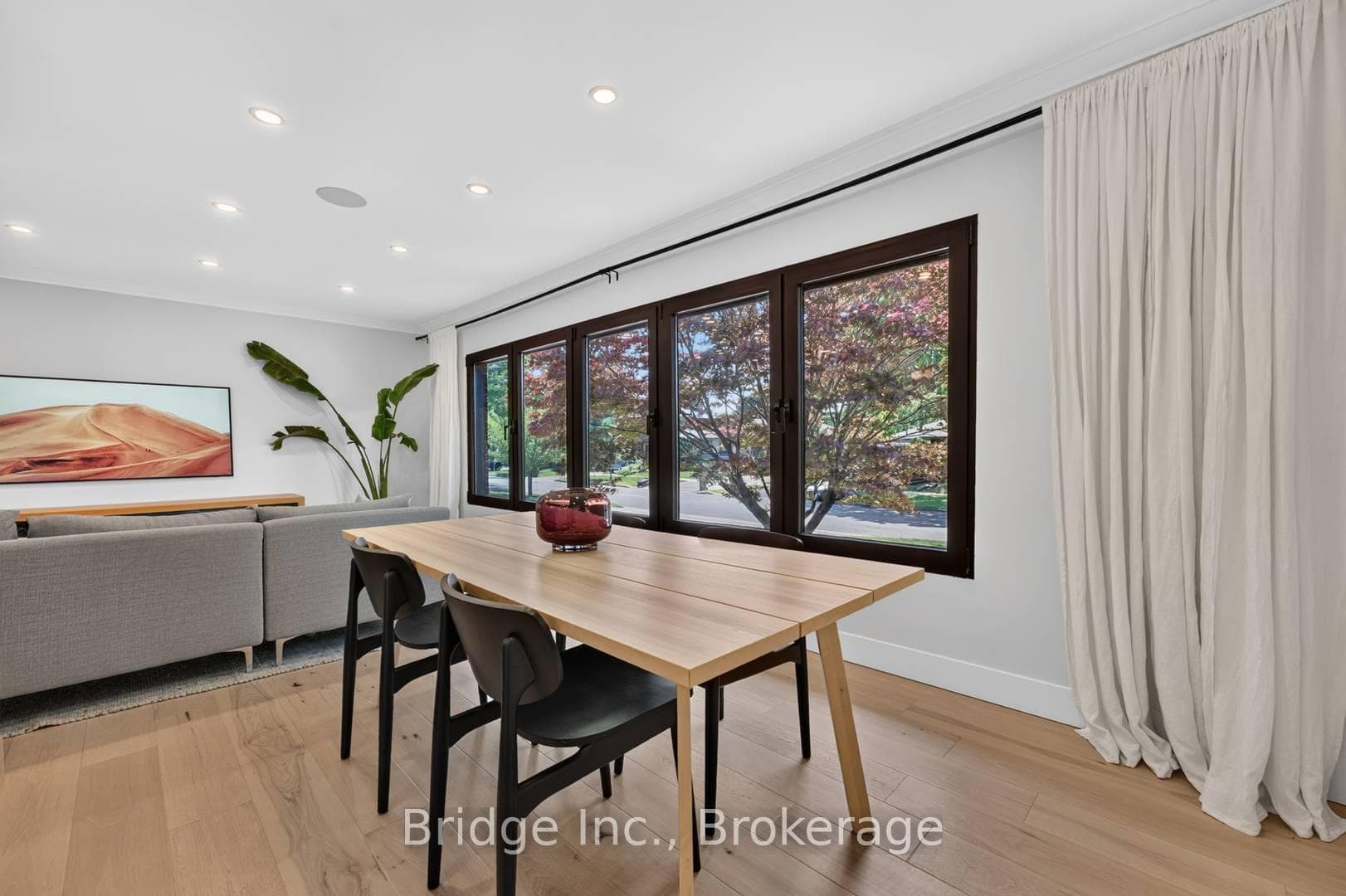 Dining Area overlooking Japanese Maple tree