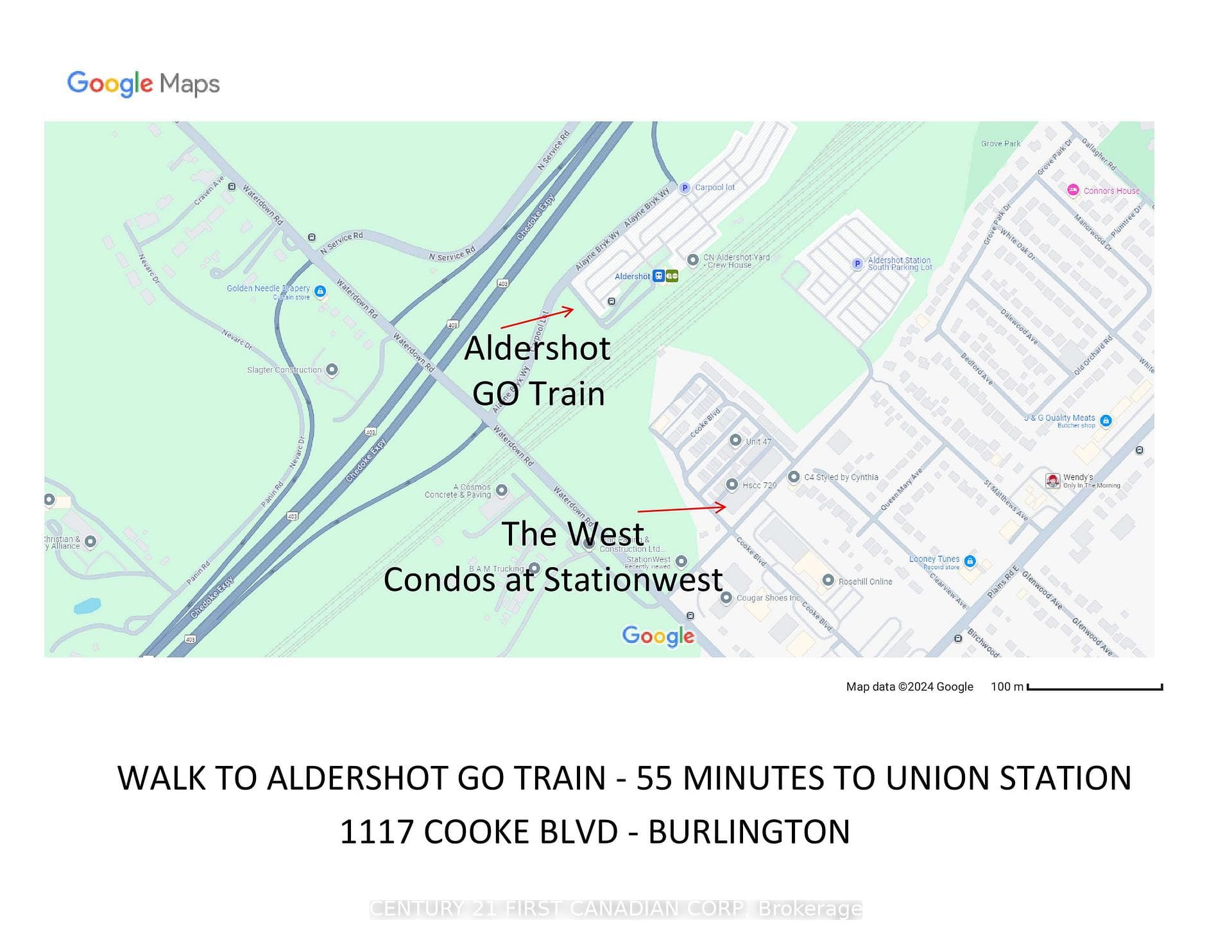 Walk to Aldershot GO Train