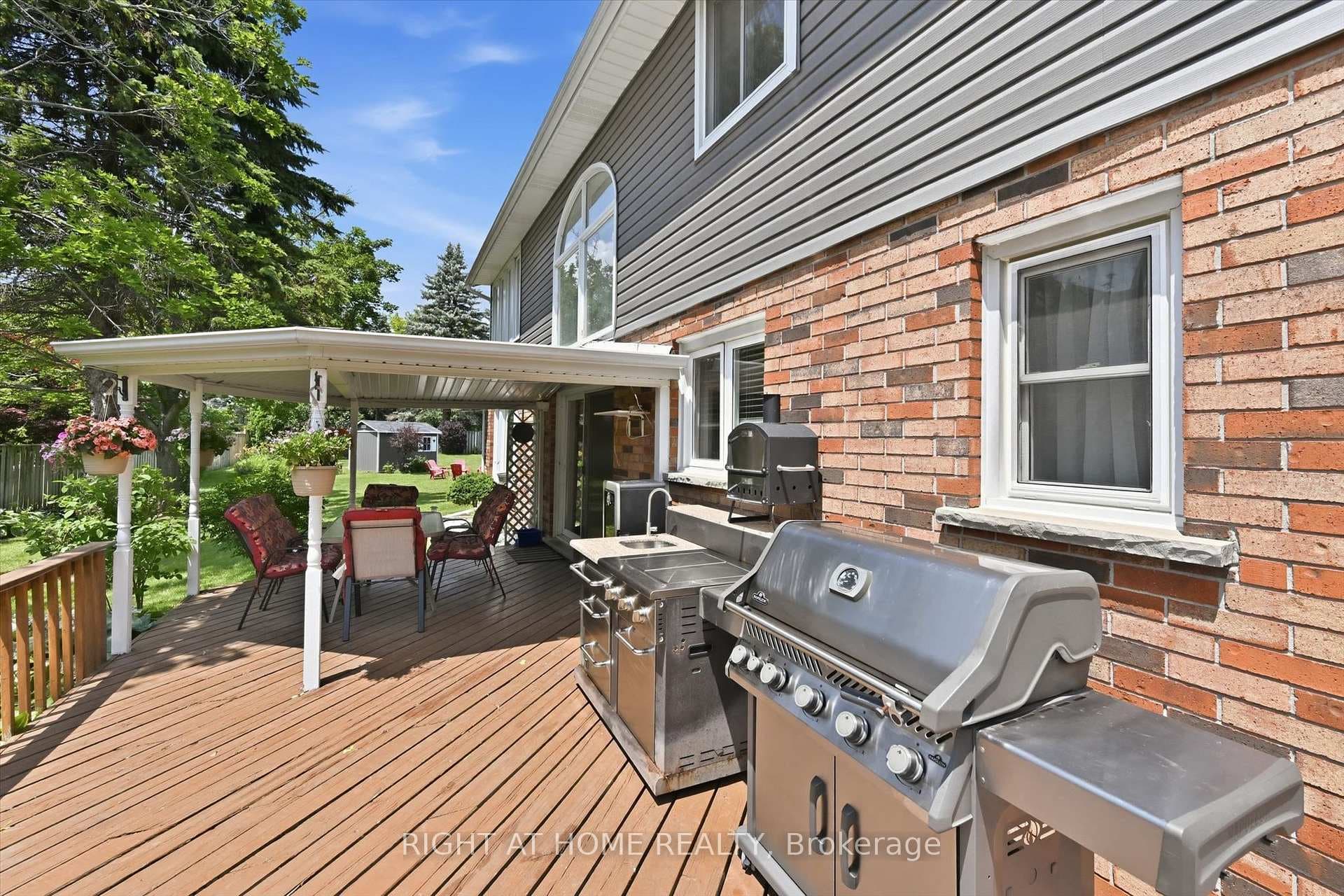 Lovely deck for entertaining and outdoor cooking