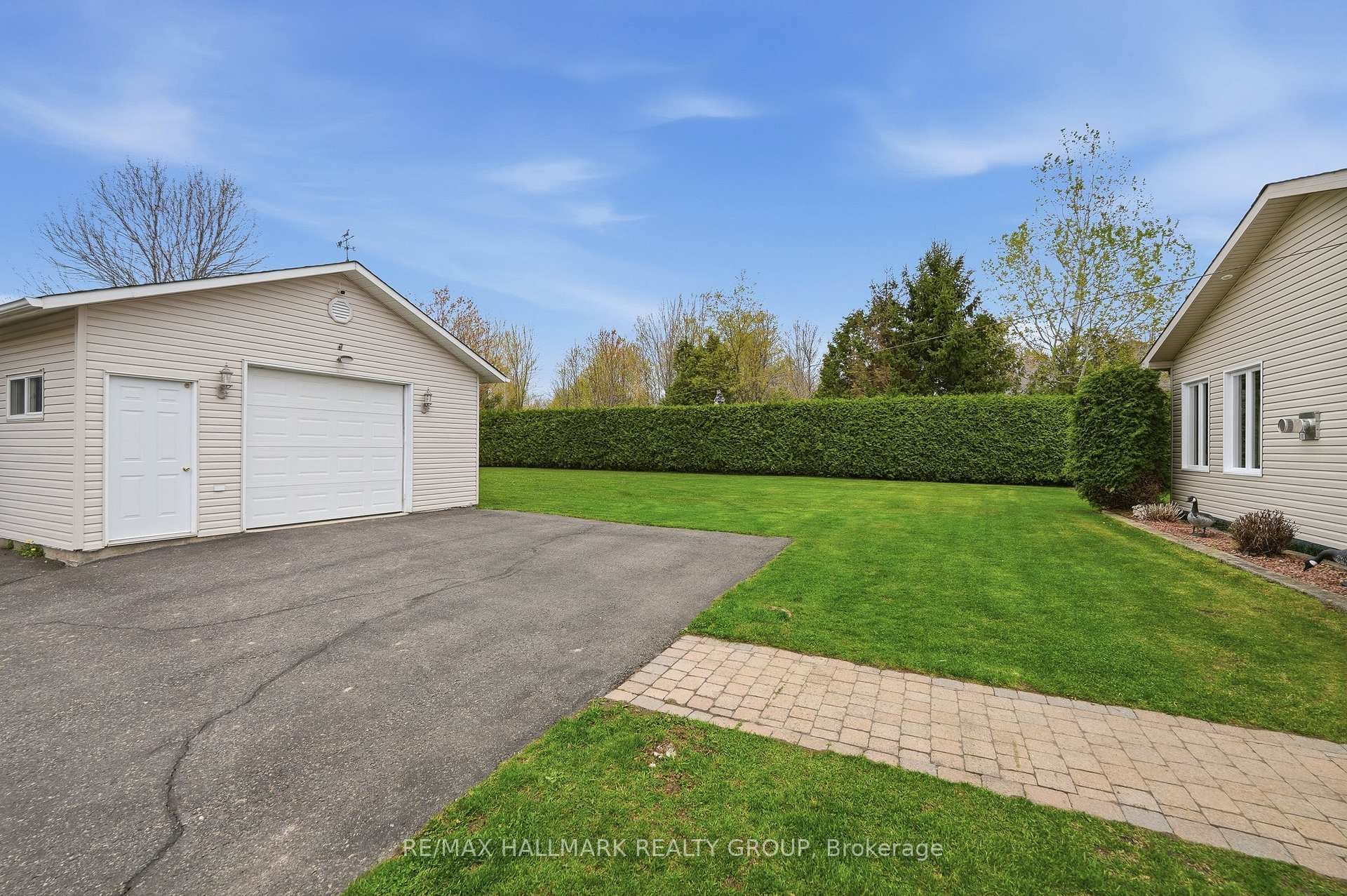 20' X 28' detached garage with automatic opener