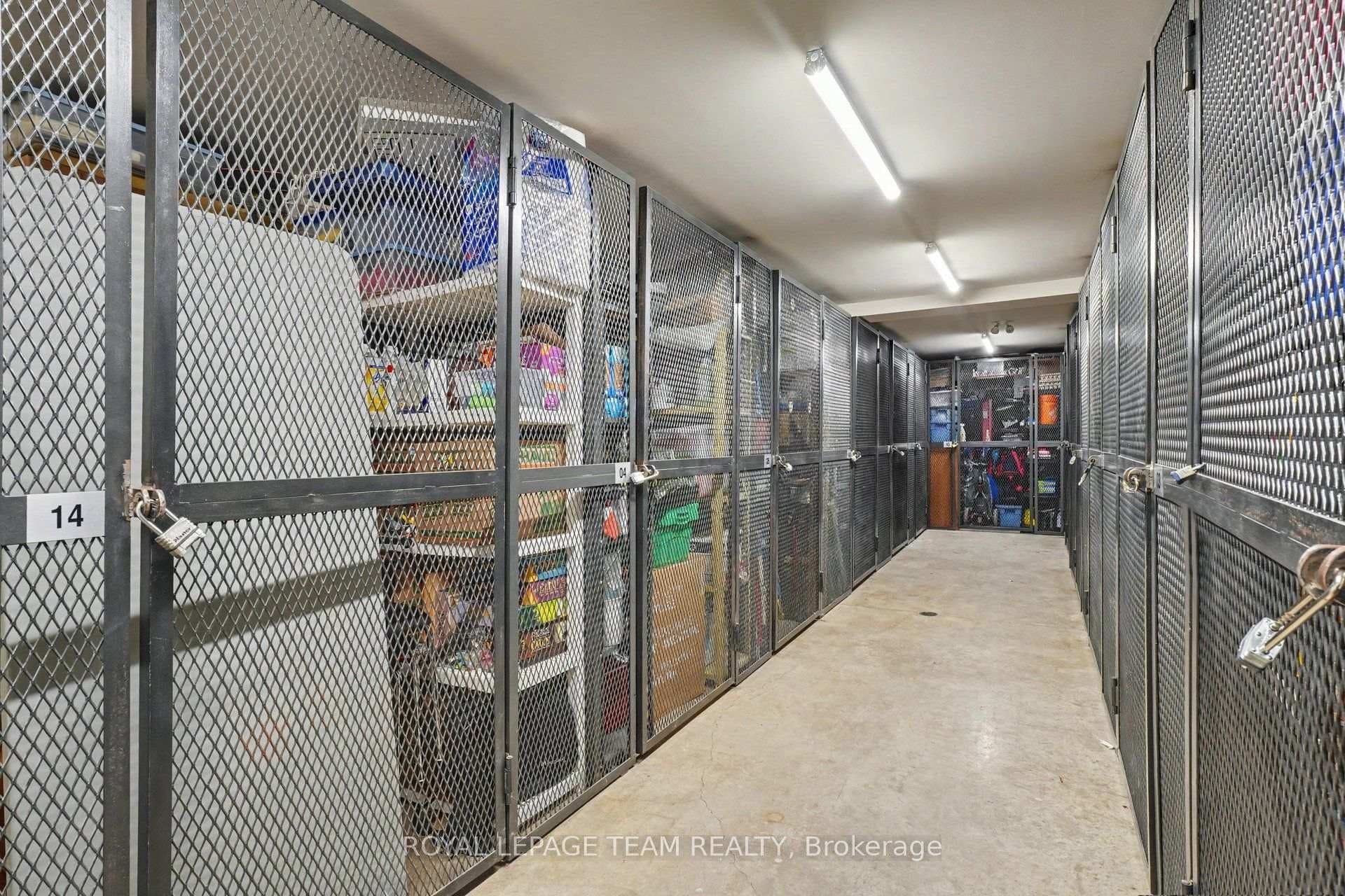Secure locker room