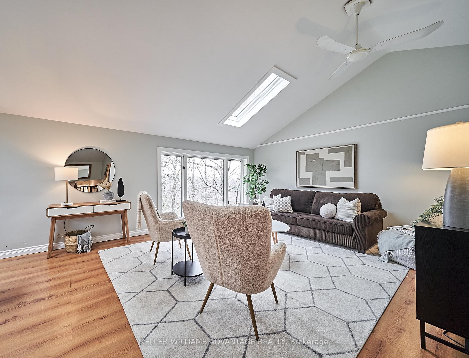 Living Room W/ Floor-To-Ceiling Windows