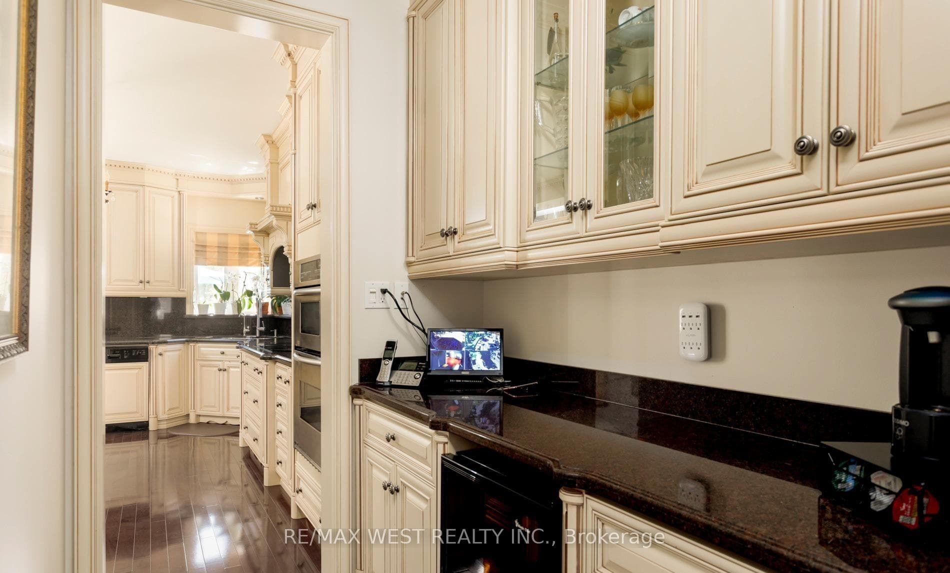 Servery With Prep Space, Storage & Wine Fridge