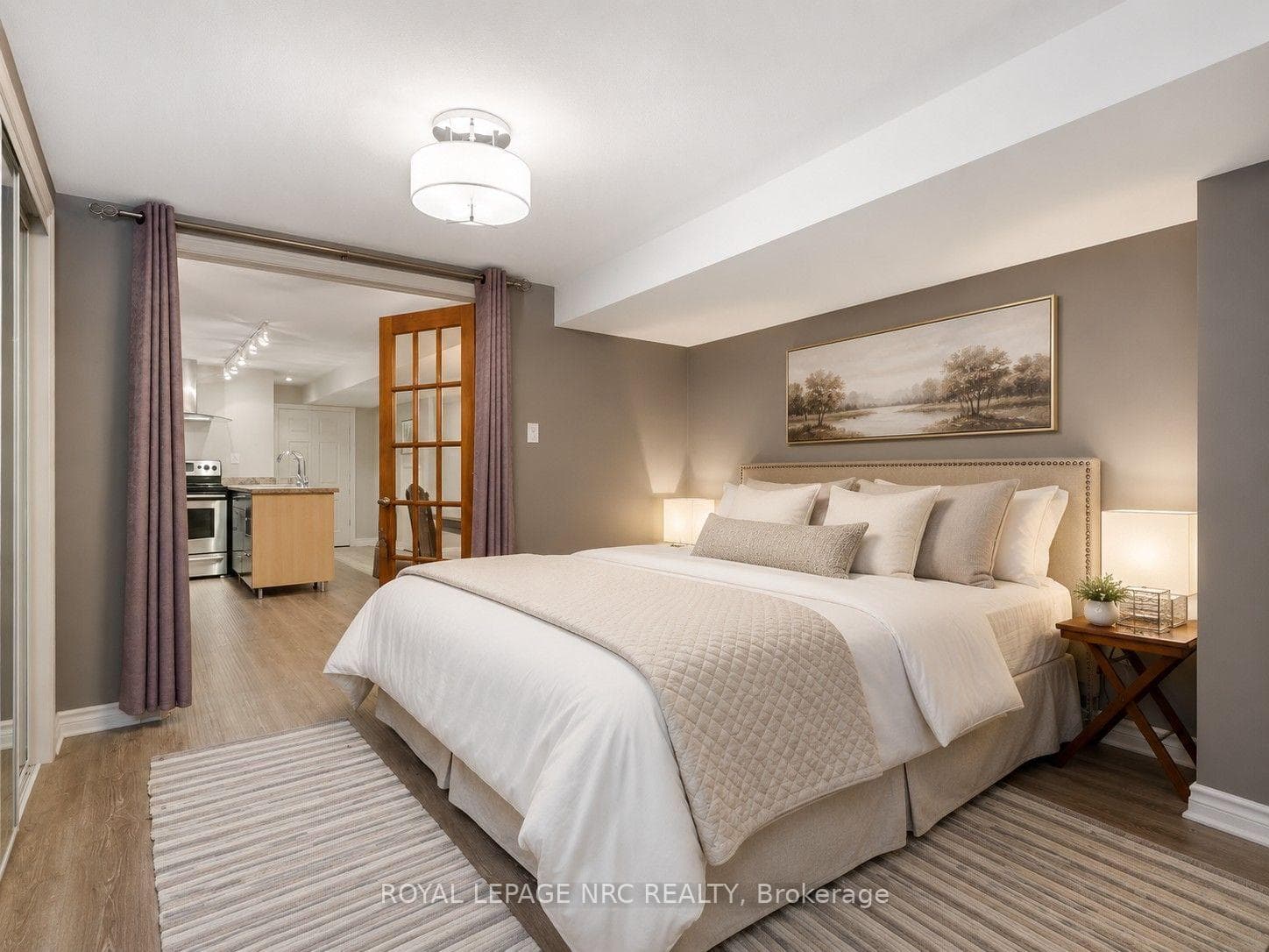 Lower Level Bedroom-Virtually staged