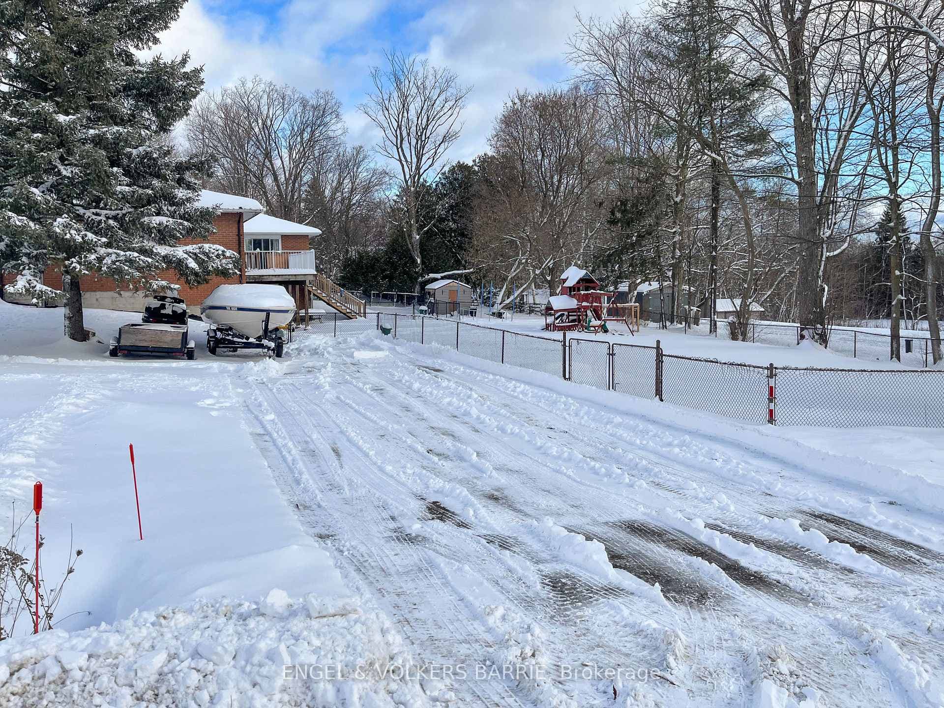 Street view of private driveway
